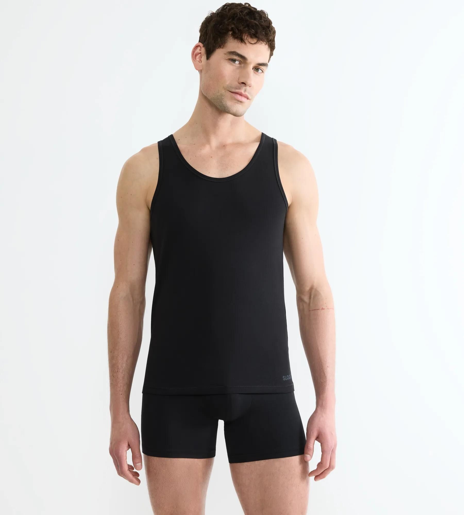 Sloggi Men EVER Ease Tank Top, heren mouwloos T-shirt (1-pack), zwart