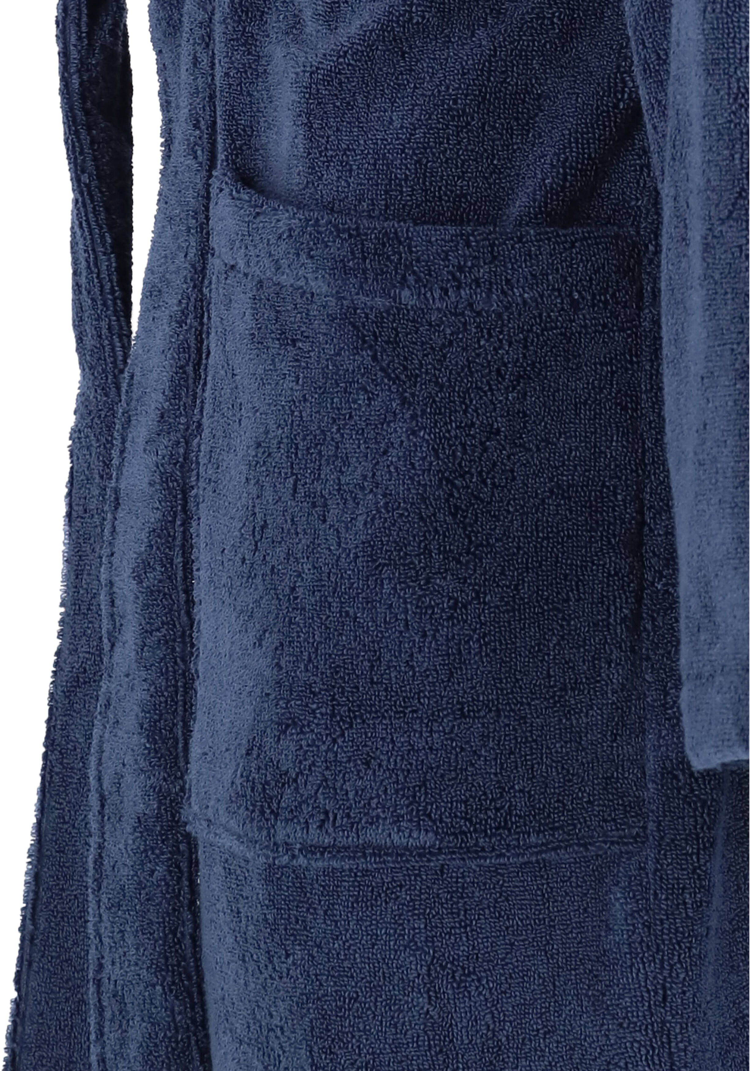SCHIESSER heren badjas, dik badstof, blauw