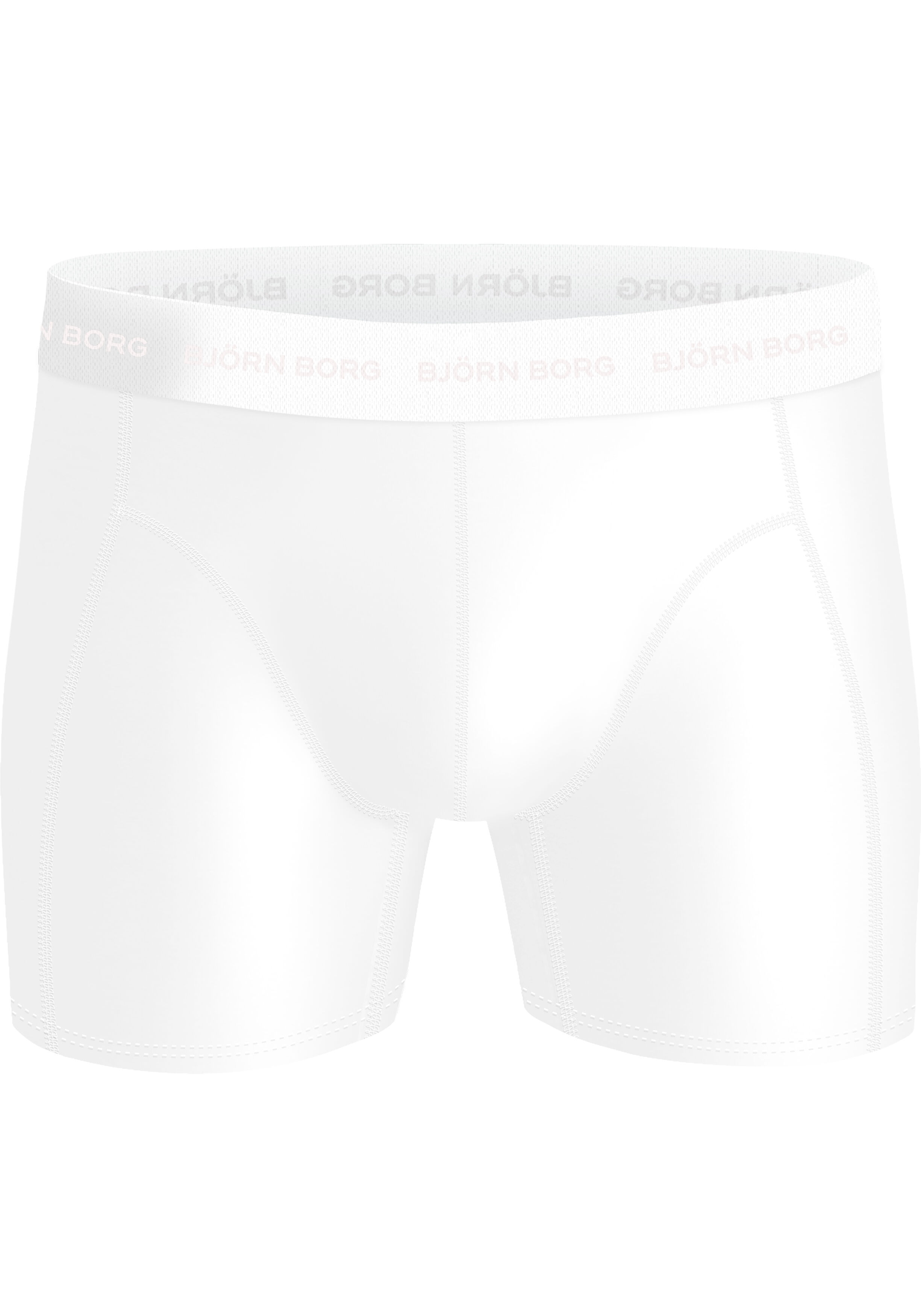 Bjorn Borg boxers, microfiber heren boxers lange pijpen (1-pack), wit, navy blauw, zwart