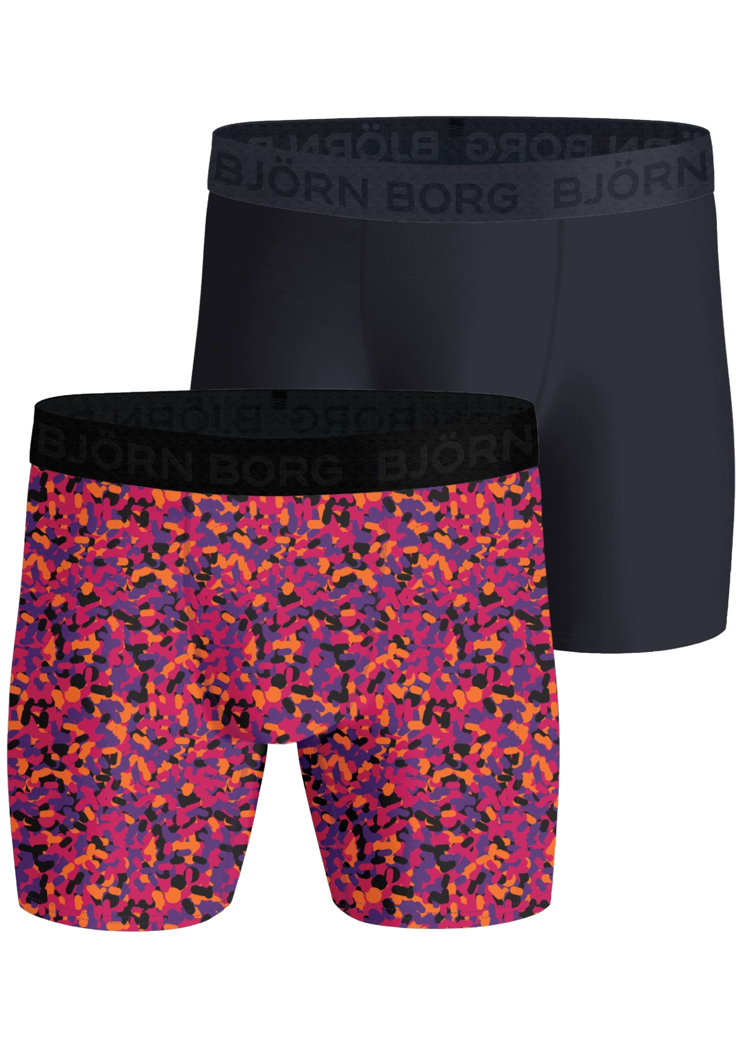Bjorn Borg Performance boxers, microfiber heren boxers lange pijpen (2-pack), multicolor