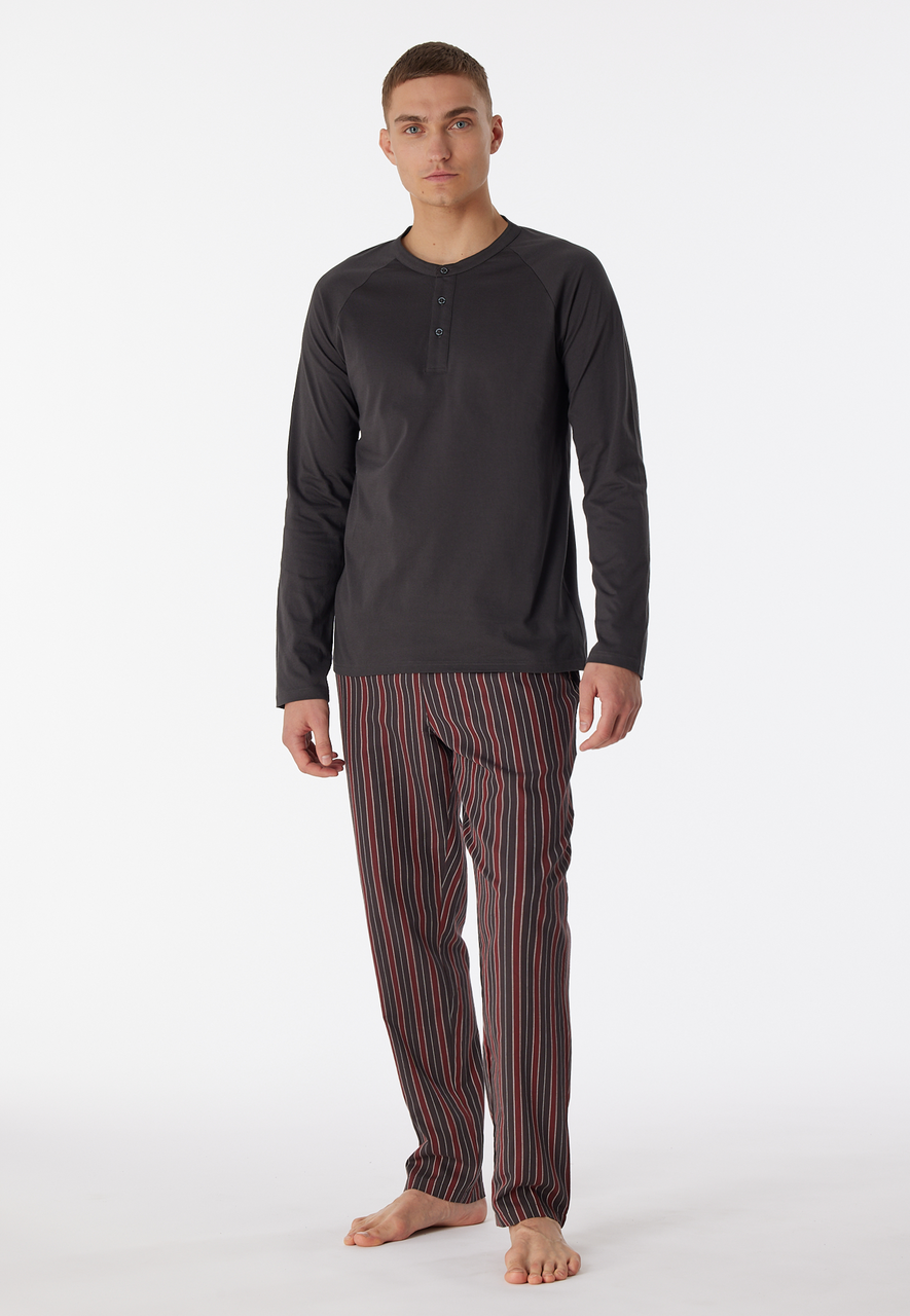 SCHIESSER selected! premium pyjamaset, heren lange pyjama
