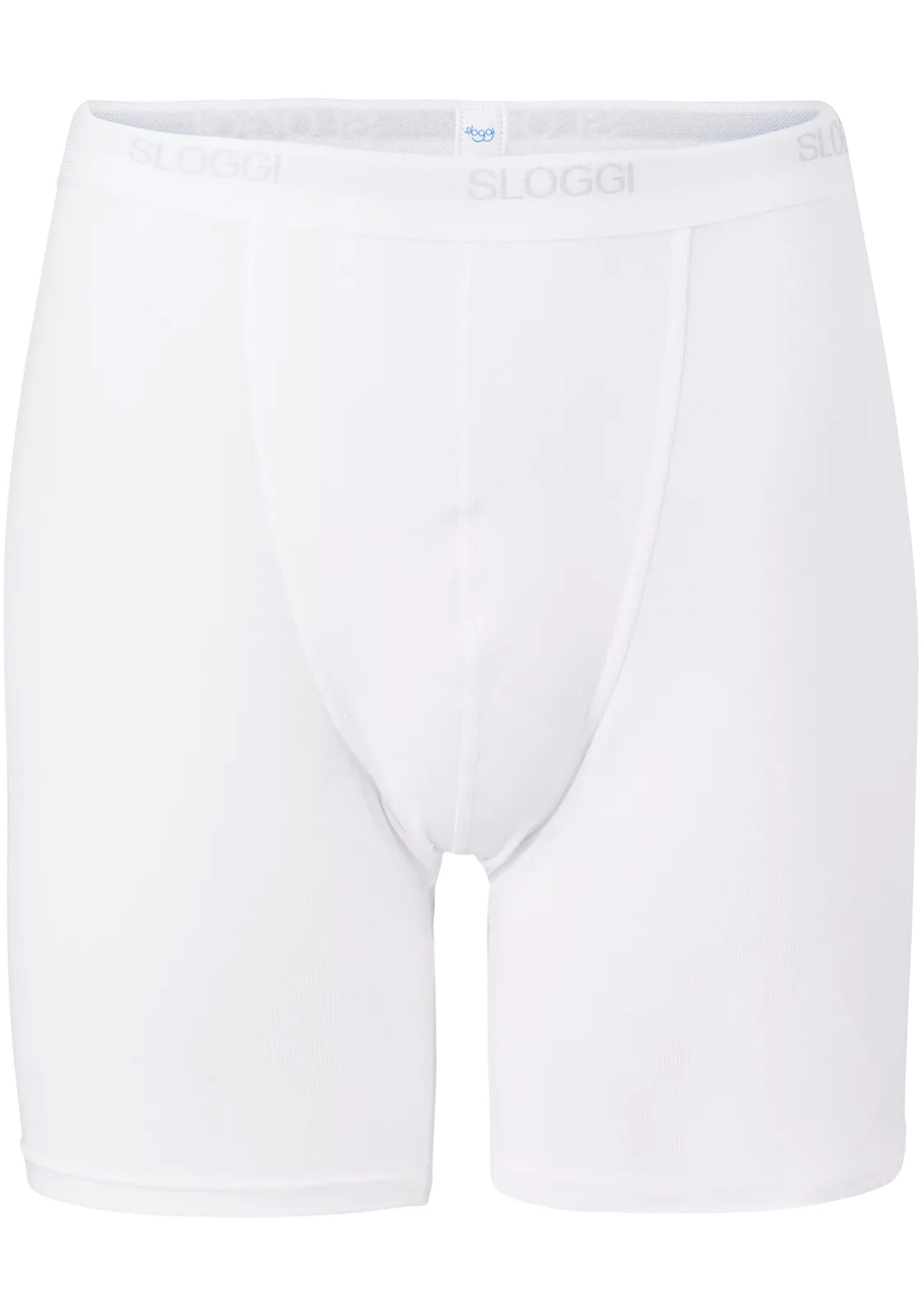 Sloggi Men Basic Long, heren boxer (1-pack), wit