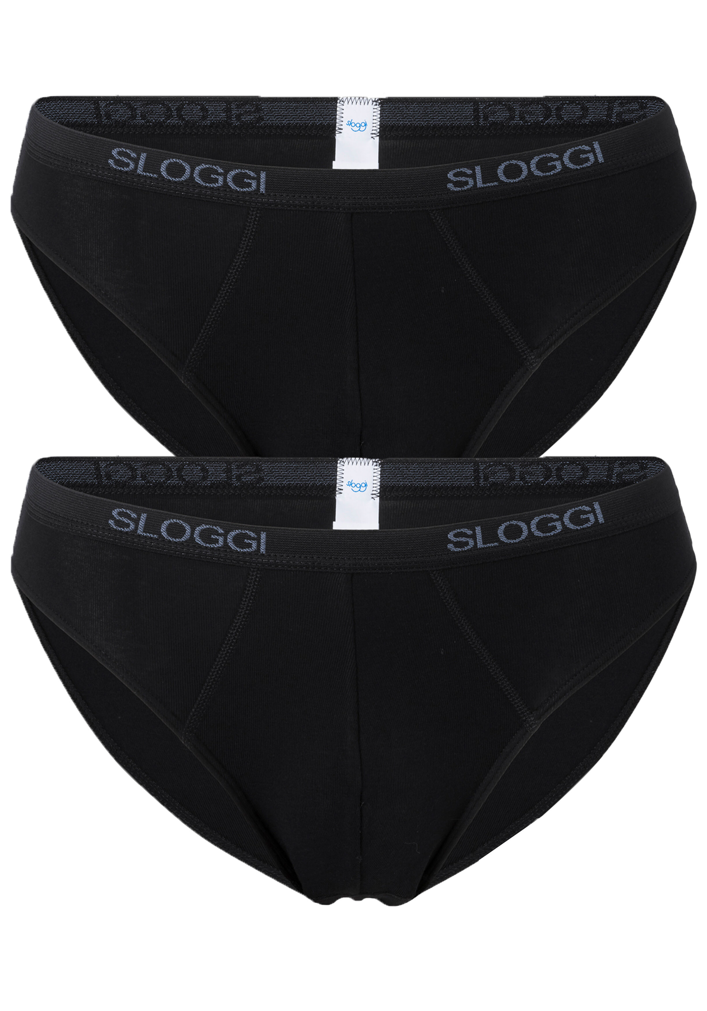 Sloggi Men Basic Mini, heren slips (2-pack), zwart