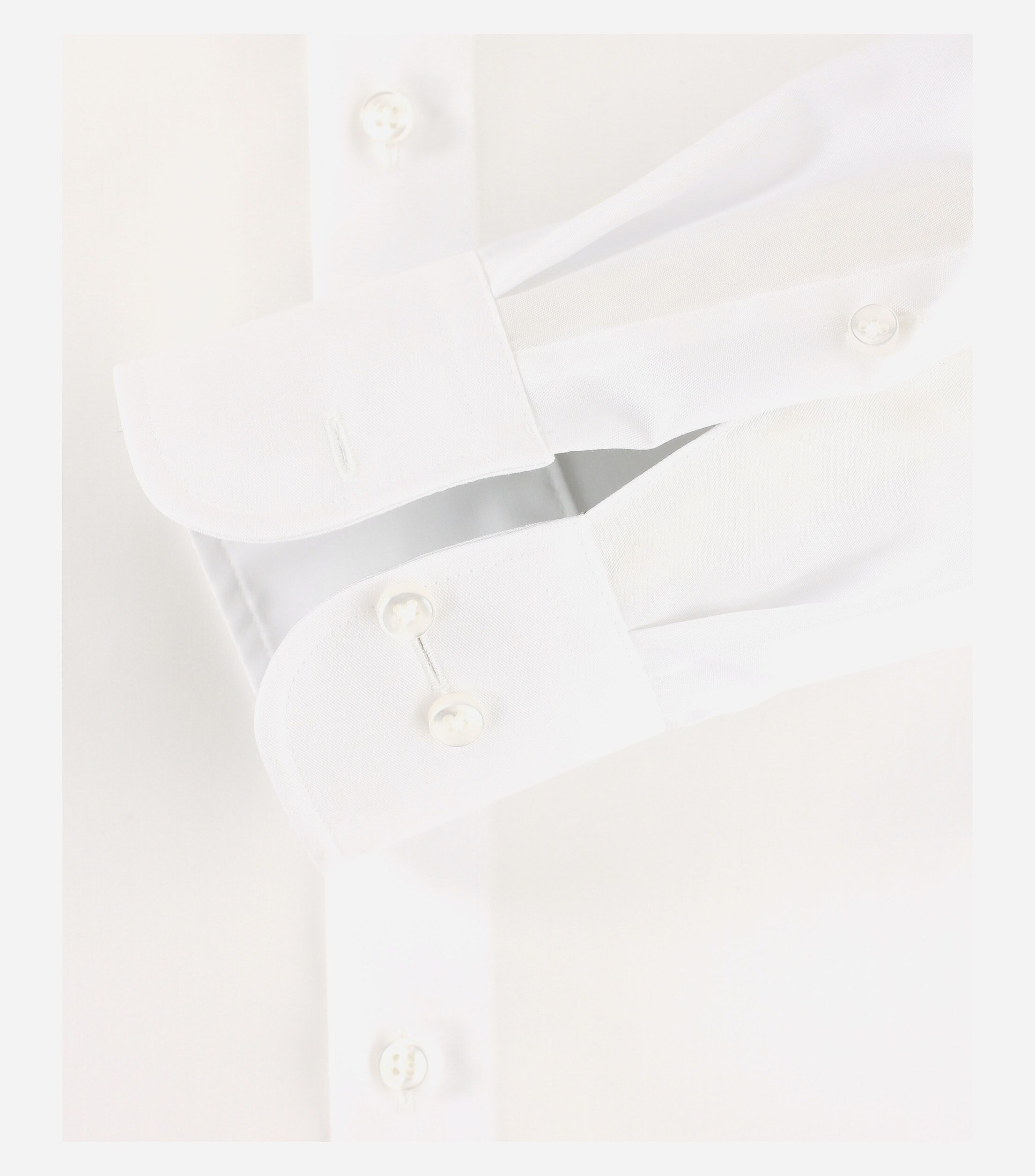 CASA MODA comfort fit overhemd, mouwlengte 7, twill, wit