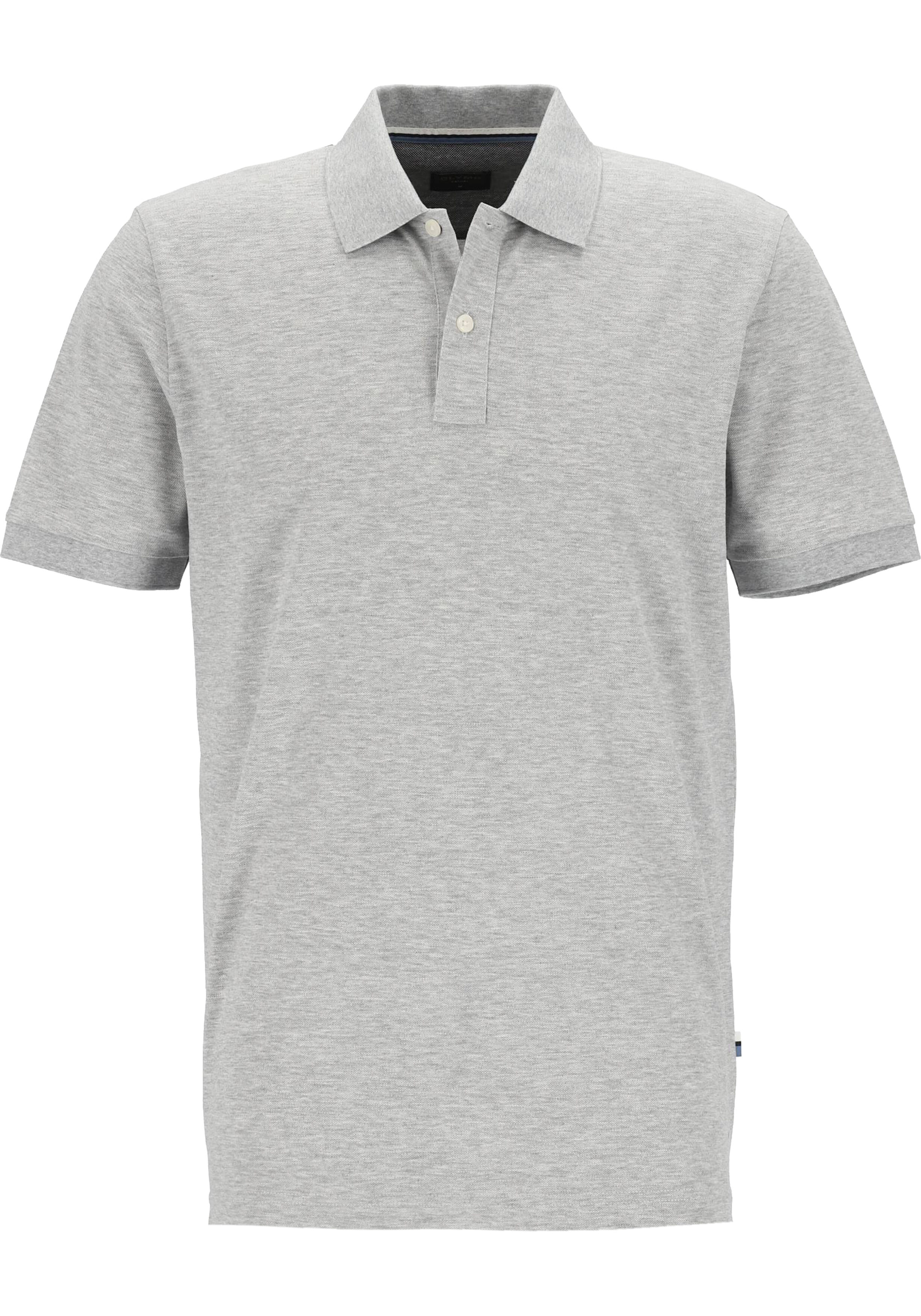 OLYMP Polo Casual, modern fit polo, lichtgrijs