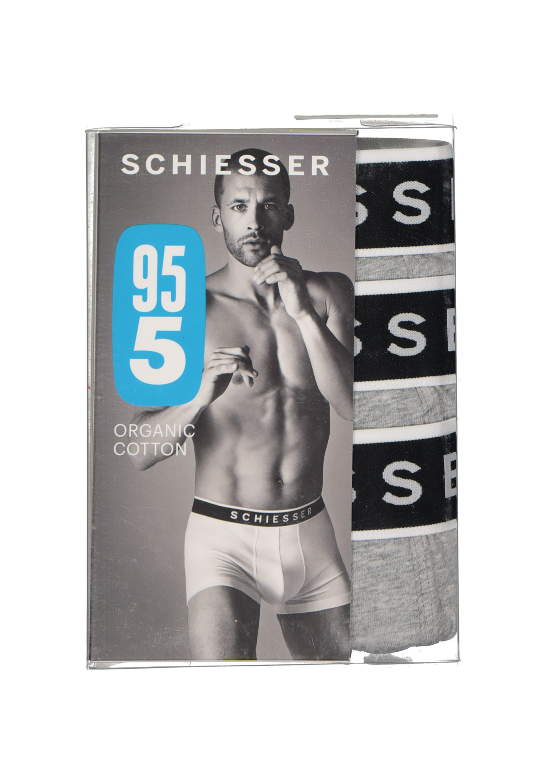 5-4007065791948_schiesser_boxer_3p_HR SCHIESSER 95/5 shorts (3-pack), grijs