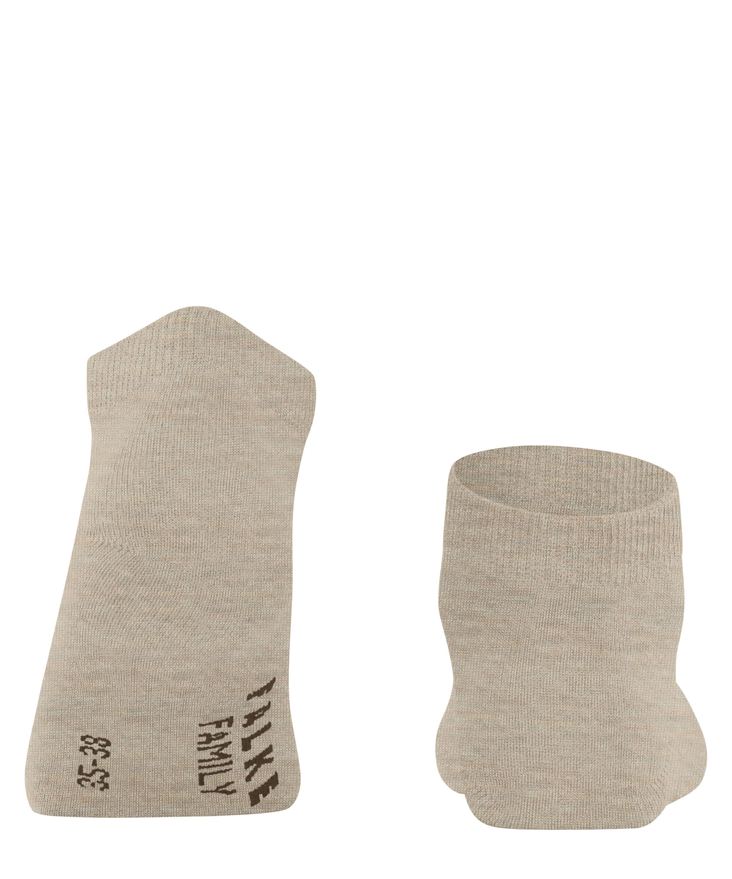 FALKE Family dames sneakersokken, beige (linen melange)