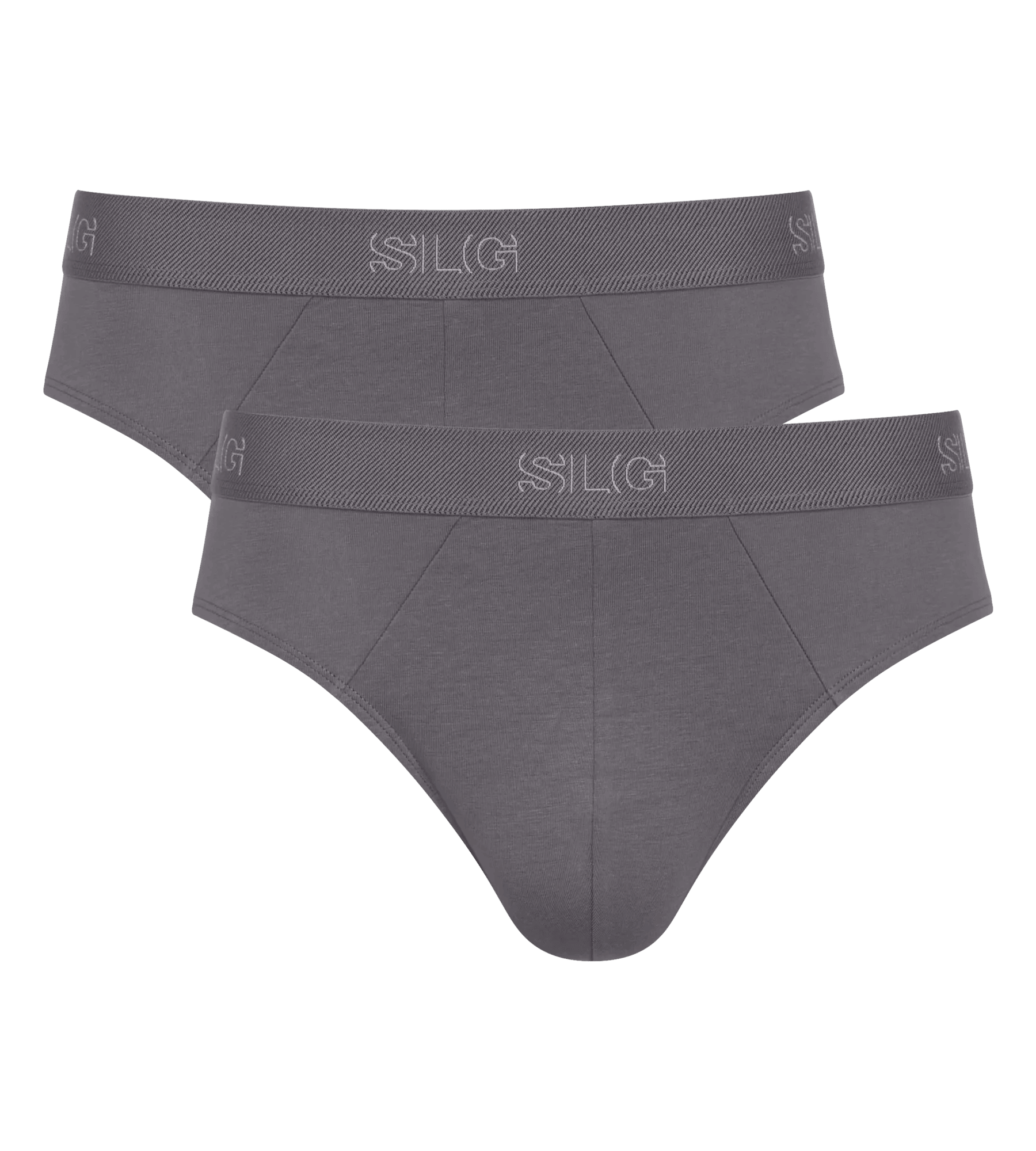Sloggi Men SLG Base Brief, heren slip (2-pack), middengrijs