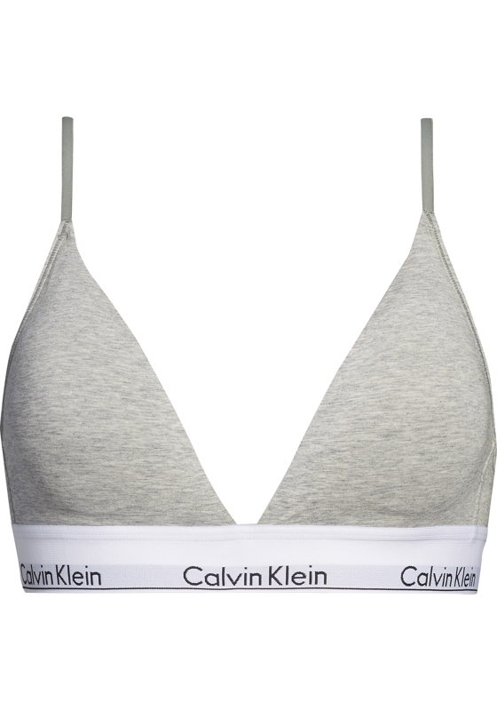 Calvin Klein dames Modern Cotton triangel bra, triangel BH, grijs Calvin Klein dames Modern Cotton triangel bra, triangel BH, grijs