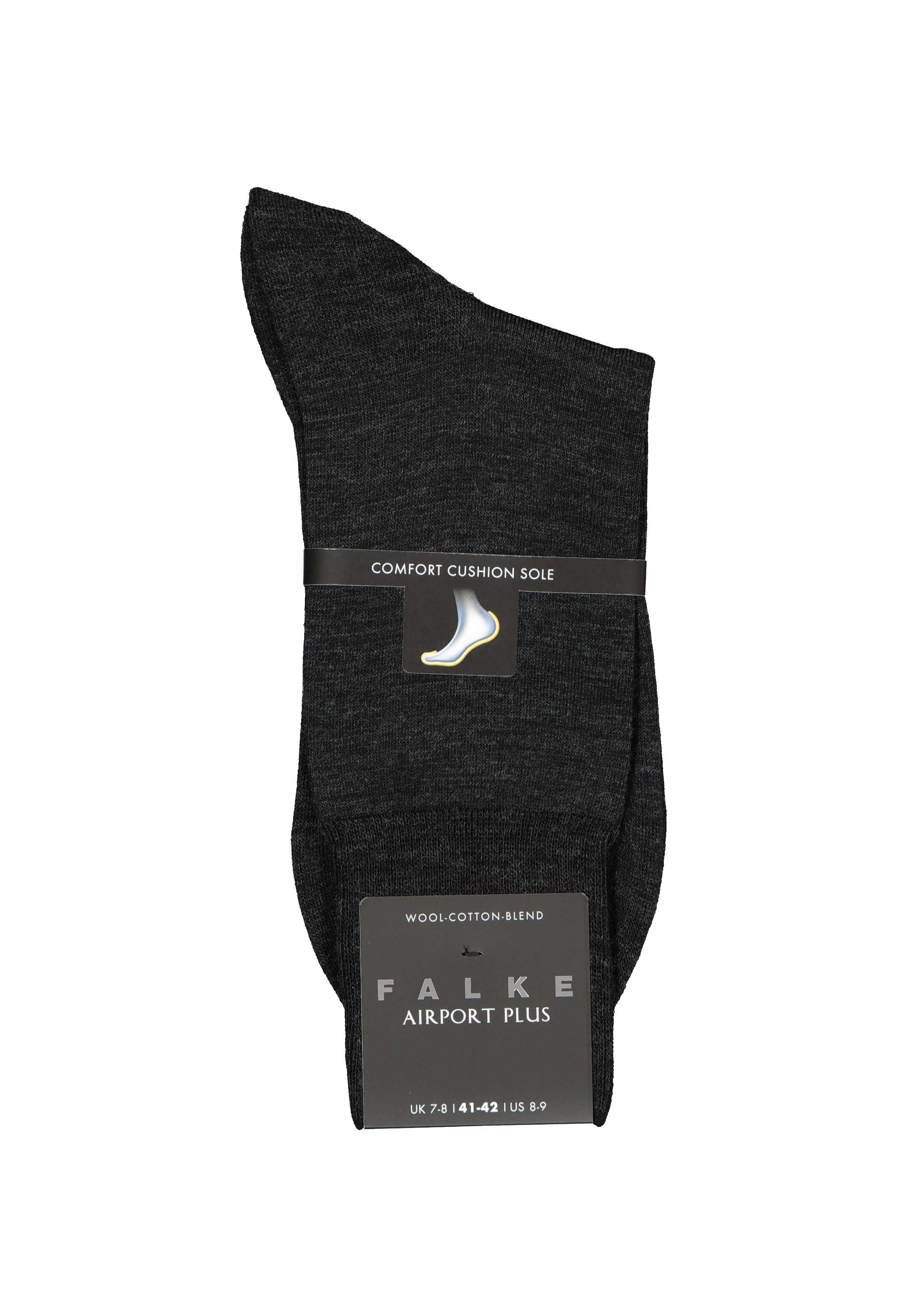 FALKE Airport Plus herensokken, antraciet (anthracite melange)