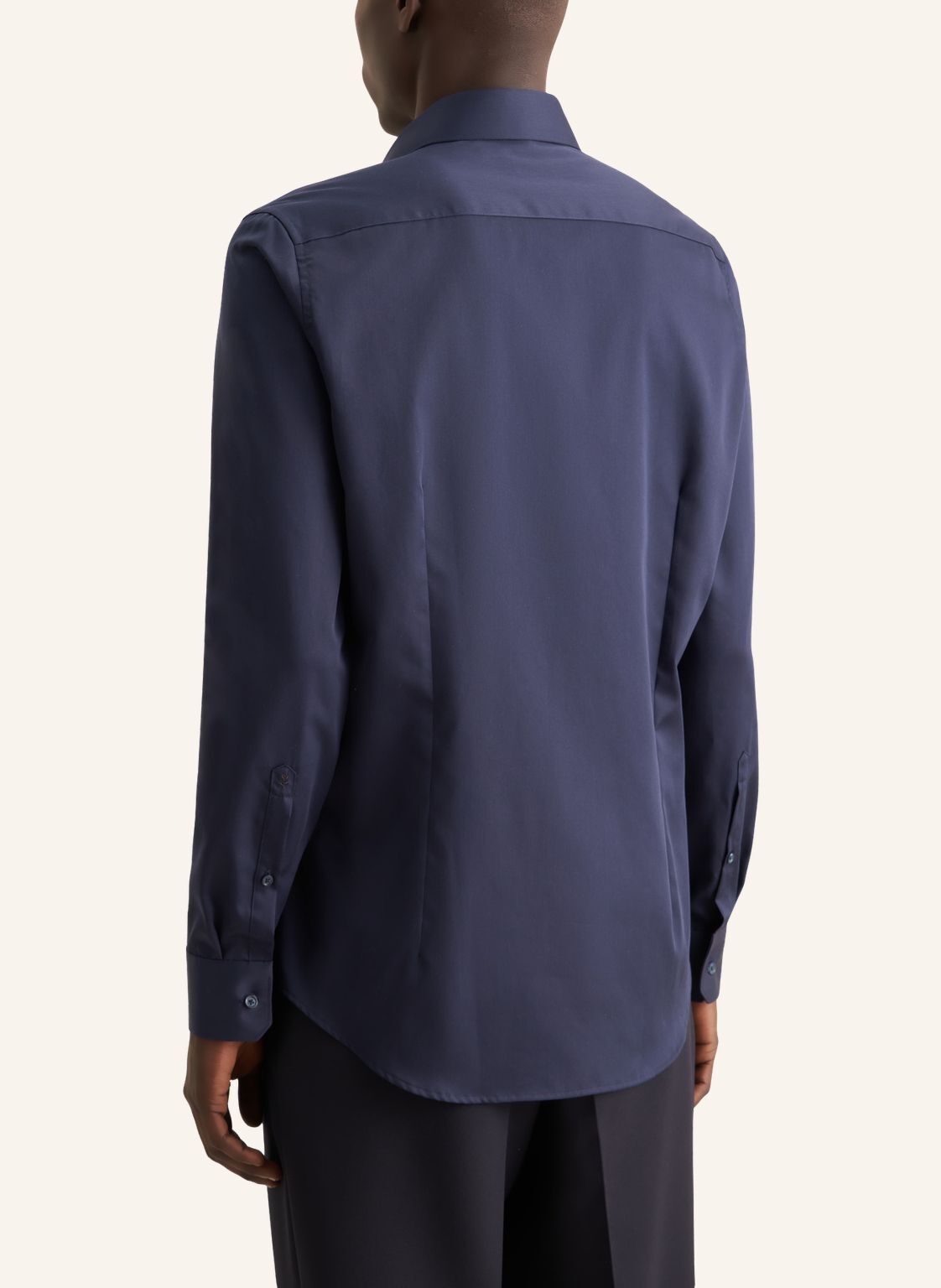 Seidensticker slim fit overhemd, popeline, blauw