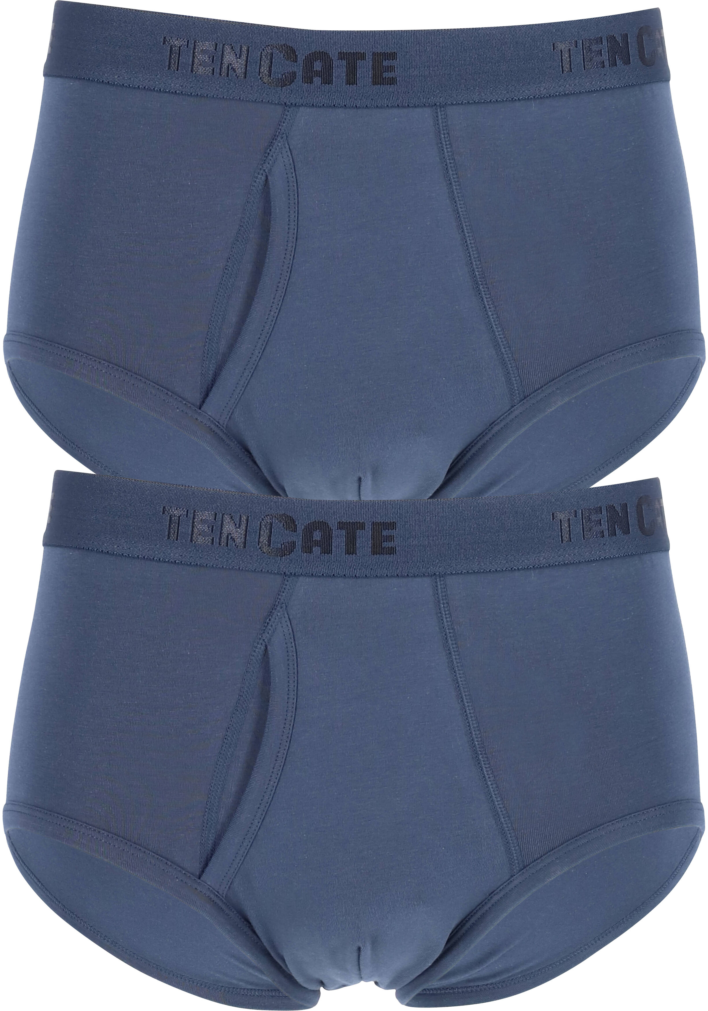 TEN CATE Basics men classic slip met gulp (2-pack), heren heupslips, blauw