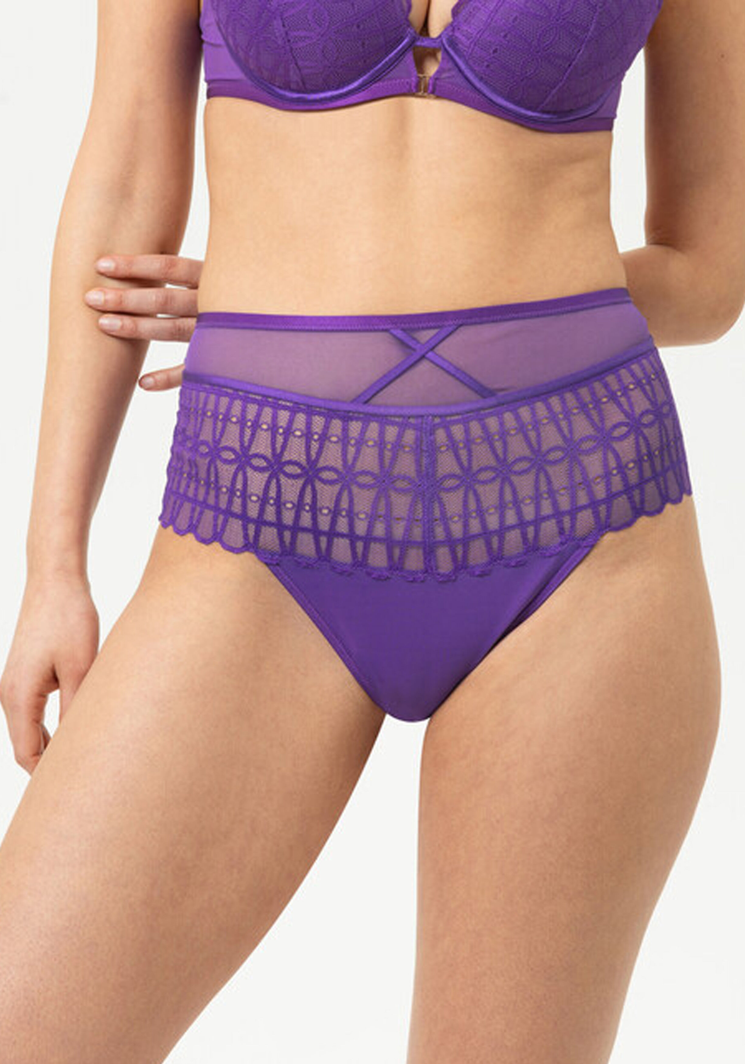 Mey dames waist pants Captivating, tailleslip, paars