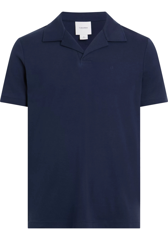 Calvin Klein Liquid Touch Slim Polo, heren poloshirt, donkerblauw Calvin Klein Liquid Touch Slim Polo, heren poloshirt, donkerblauw