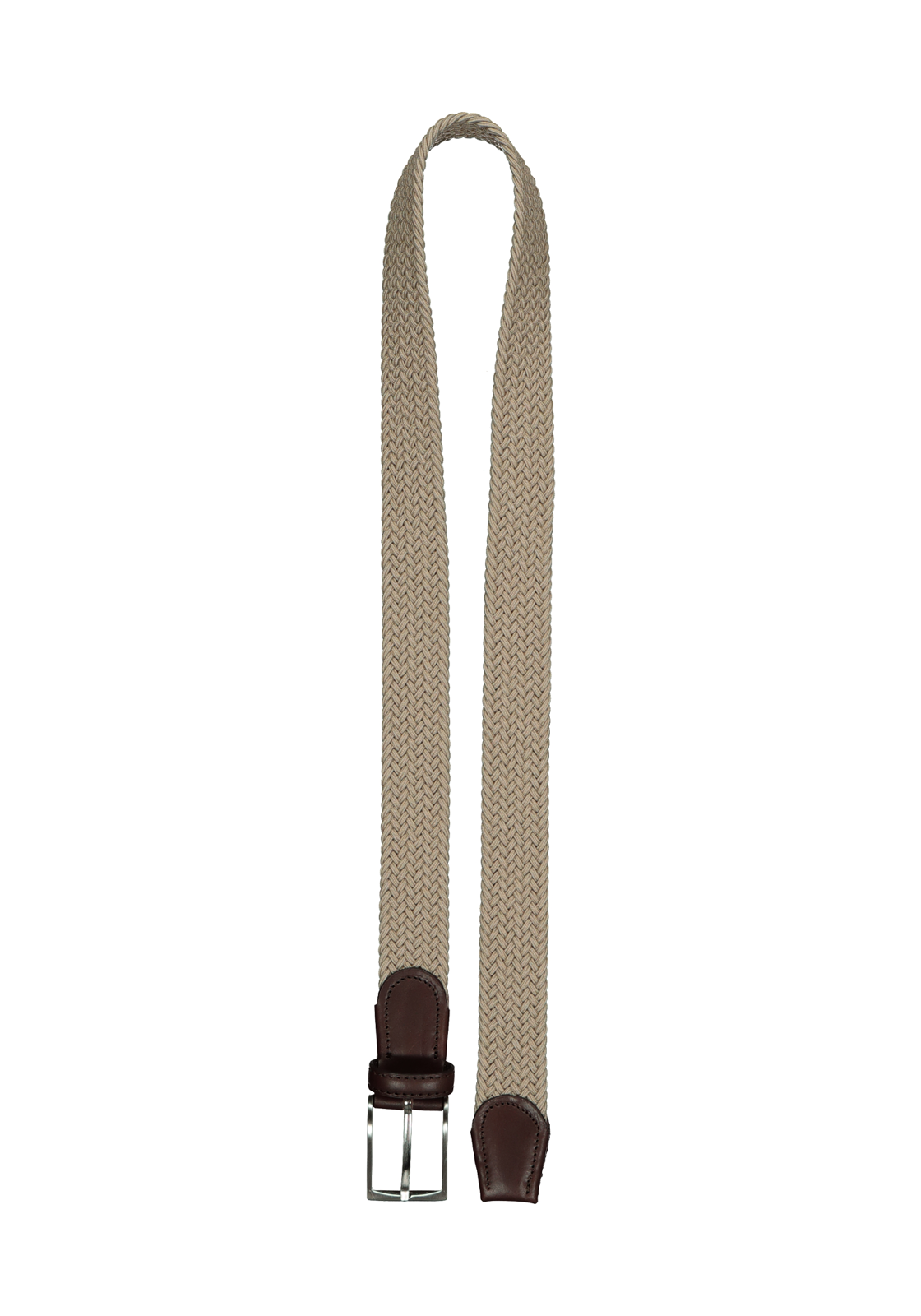 4032057130528_riemen_HR LINDENMANN elastische heren riem, beige