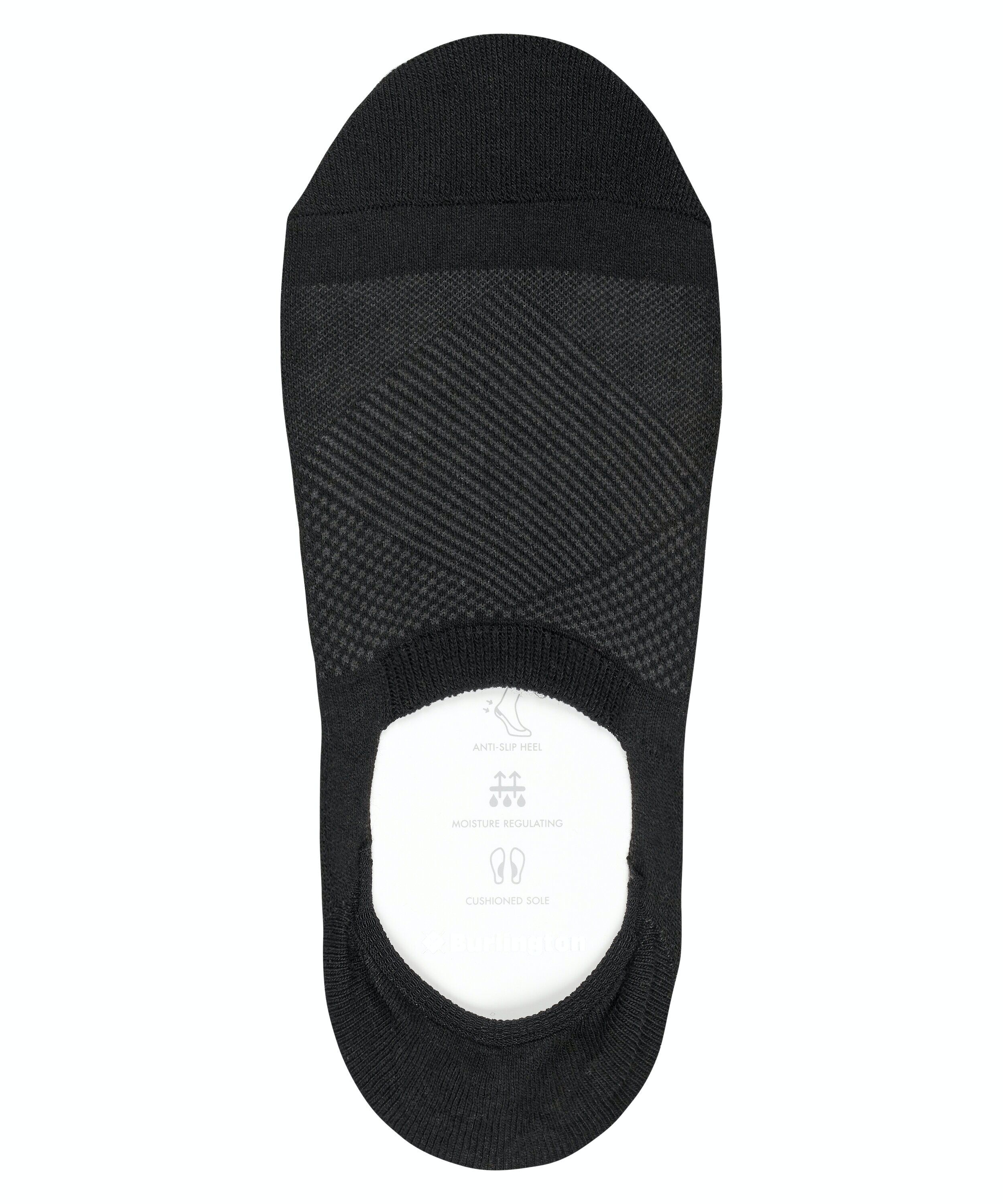 Burlington Athleisure dames invisible sokken, zwart (black)