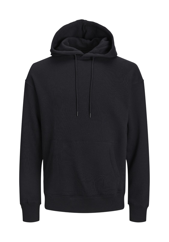 JACK & JONES Star basic sweat hood regular fit, heren hoodie katoenmengsel met capuchon, zwart JACK & JONES Star basic sweat hood regular fit, heren hoodie katoenmengsel met capuchon, zwart