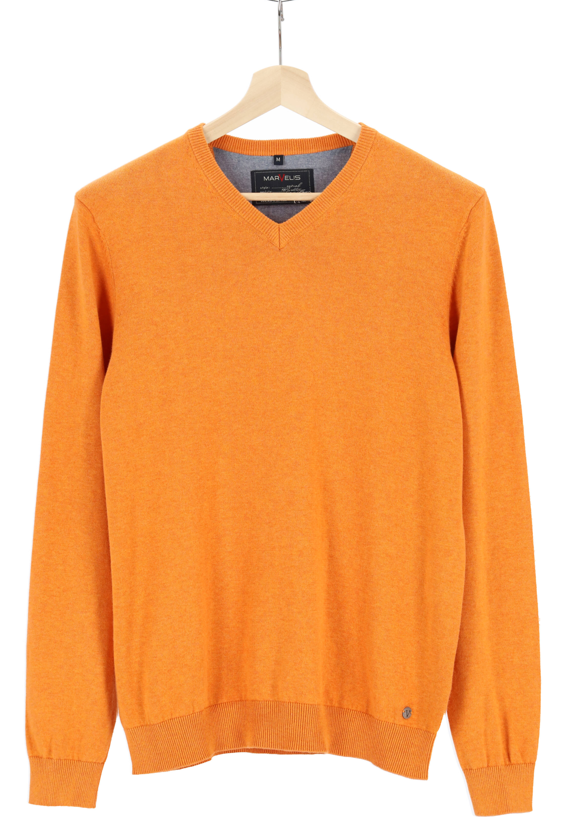 6-4055987580782-marvelis-MARVELIS_TR_oranje_19901007_hanger_HR MARVELIS modern fit trui katoen, V-hals, roodoranje