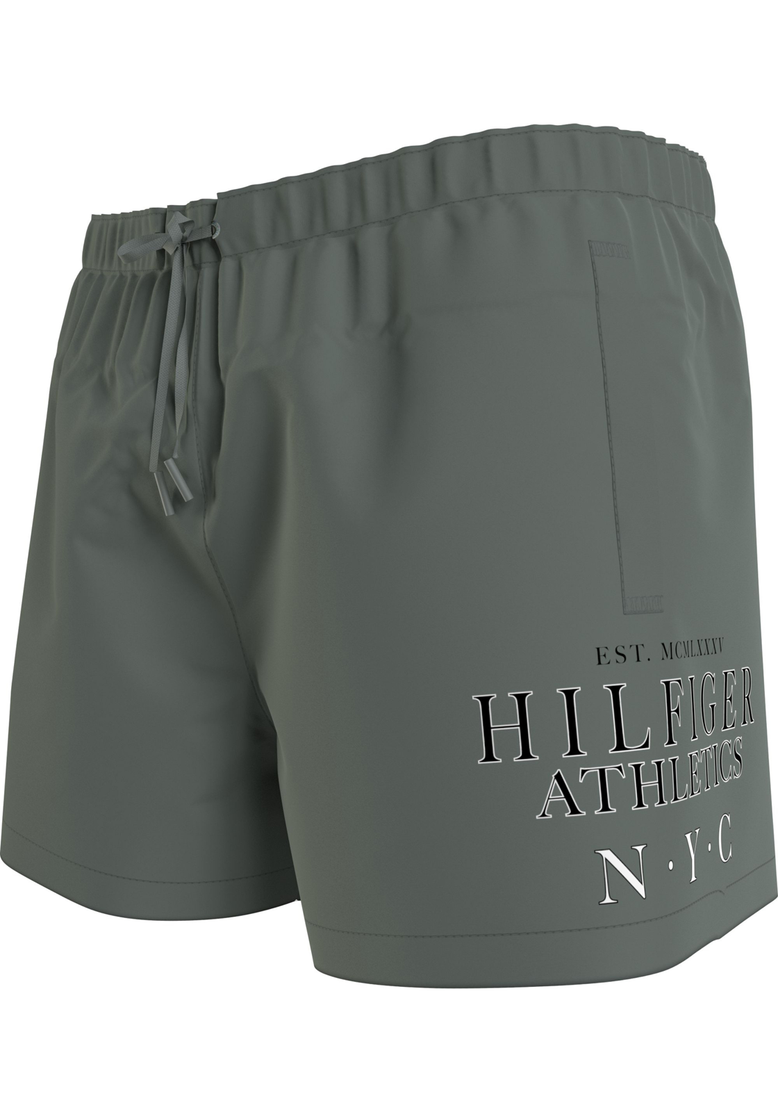 image-1php_kopie-48 Tommy Hilfiger Medium Drawstring swimshort, heren zwembroek, groen