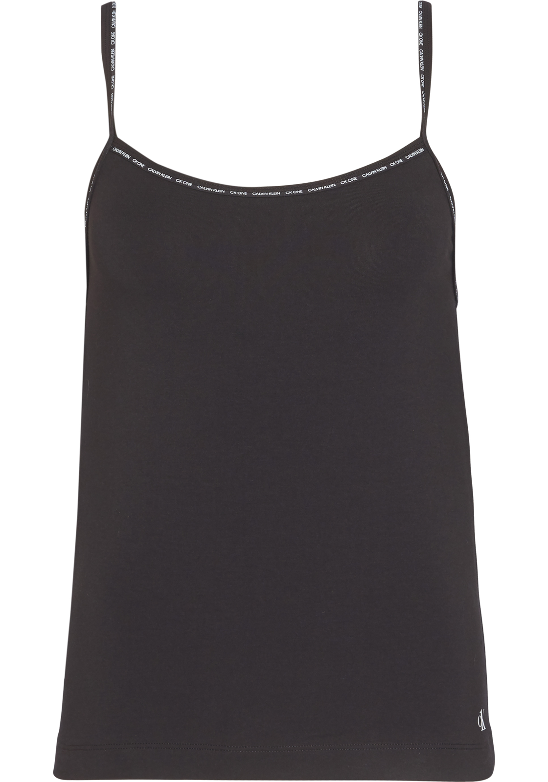 2-8719852711409-calvin_klein-dames-spaghetti_top-2p_HR Calvin Klein dames ONE Cotton spaghetti tops (2-pack), zwart
