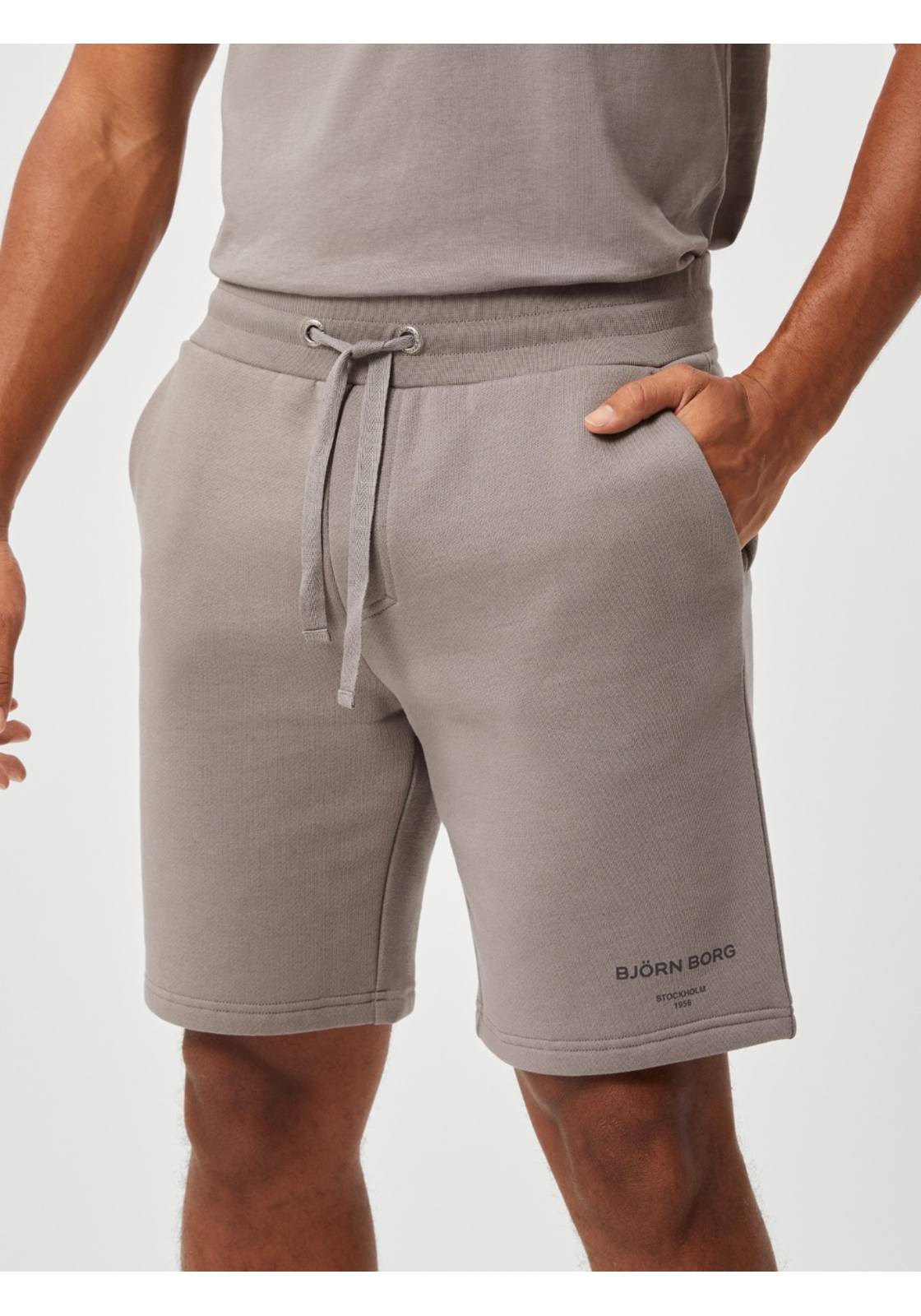 image_2_10002145_GY038_1 Bjorn Borg Logo Shorts, heren broek kort, grijs