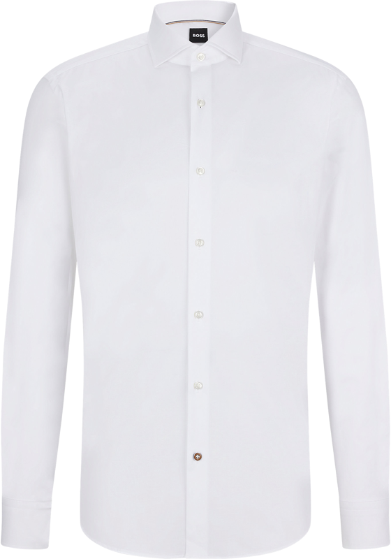 BOSS Joe regular fit overhemd, structuur, wit BOSS Joe regular fit overhemd, structuur, wit