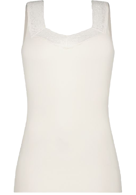 TEN CATE Secrets Lace women singlet met kant (1-pack), dames singlet, gebroken wit TEN CATE Secrets Lace women singlet met kant (1-pack), dames singlet, gebroken wit