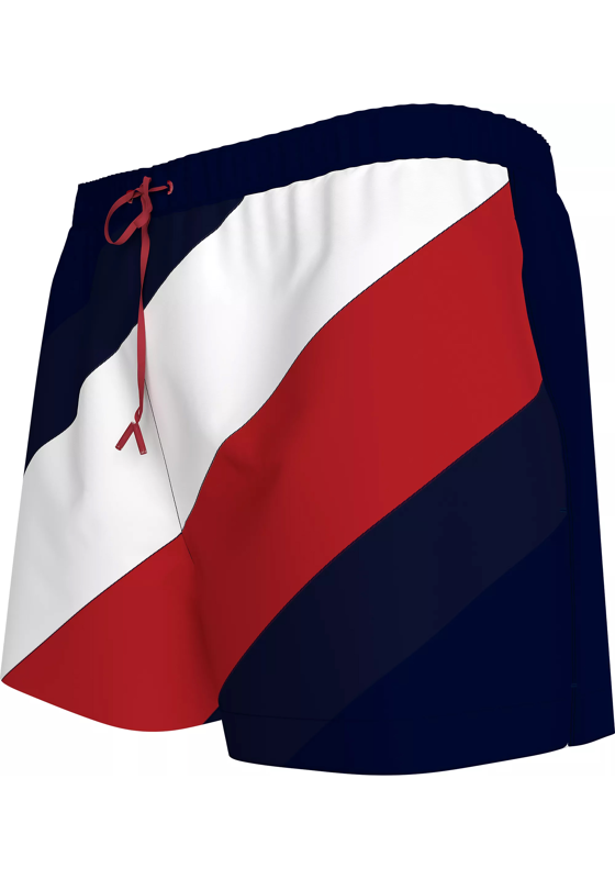 Tommy Hilfiger Medium Drawstring swimshort, heren zwembroek, donkerblauw Tommy Hilfiger Medium Drawstring swimshort, heren zwembroek, donkerblauw