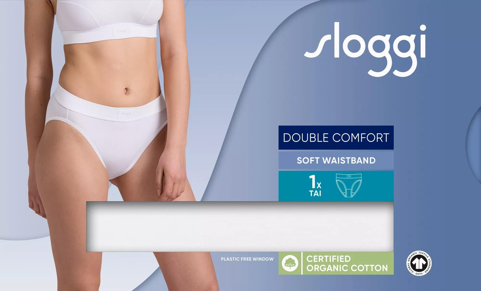 Sloggi Women Double Comfort T Tai (1-pack), dames slip, wit