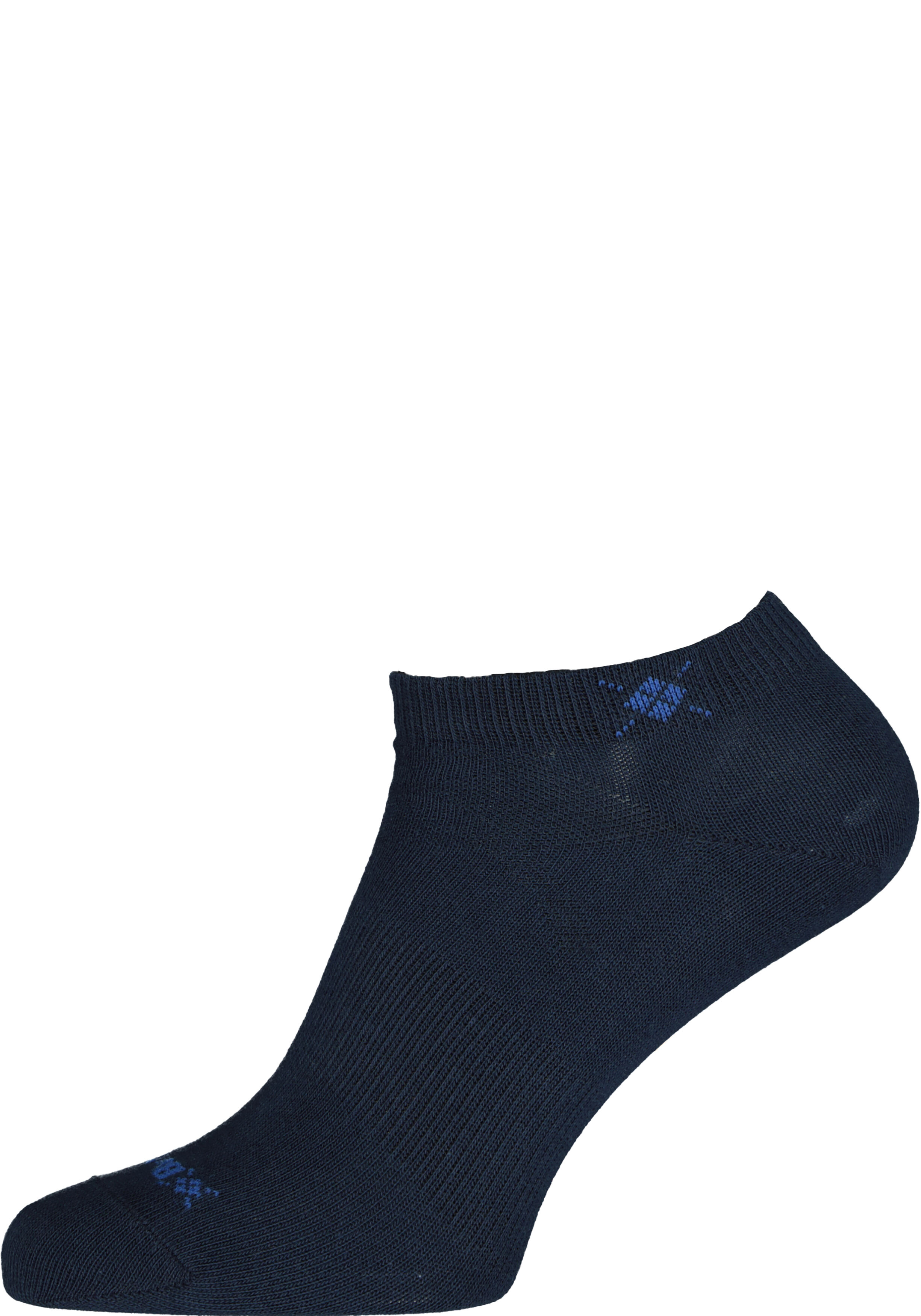 Burlington Everyday dames enkelsokken (2-pack), katoen, marine blauw