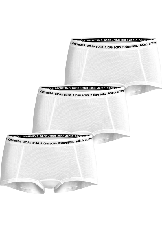 Bjorn Borg dames Core minishorts, boxers korte pijpen (3-pack), wit, wit, wit Bjorn Borg dames Core minishorts, boxers korte pijpen (3-pack), wit, wit, wit