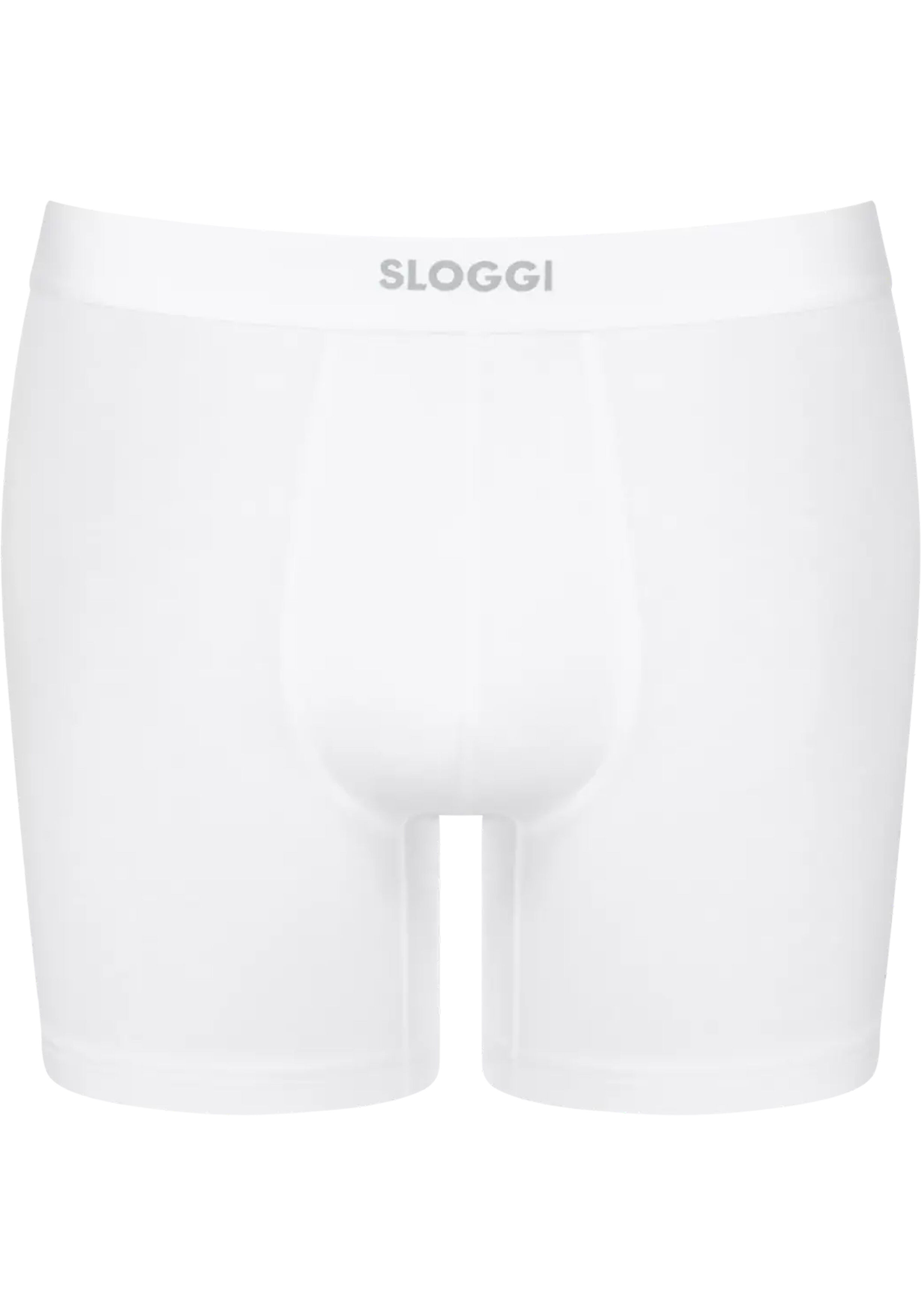 Sloggi Men EVER Ease Short, heren boxershort korte pijp (2-pack), wit