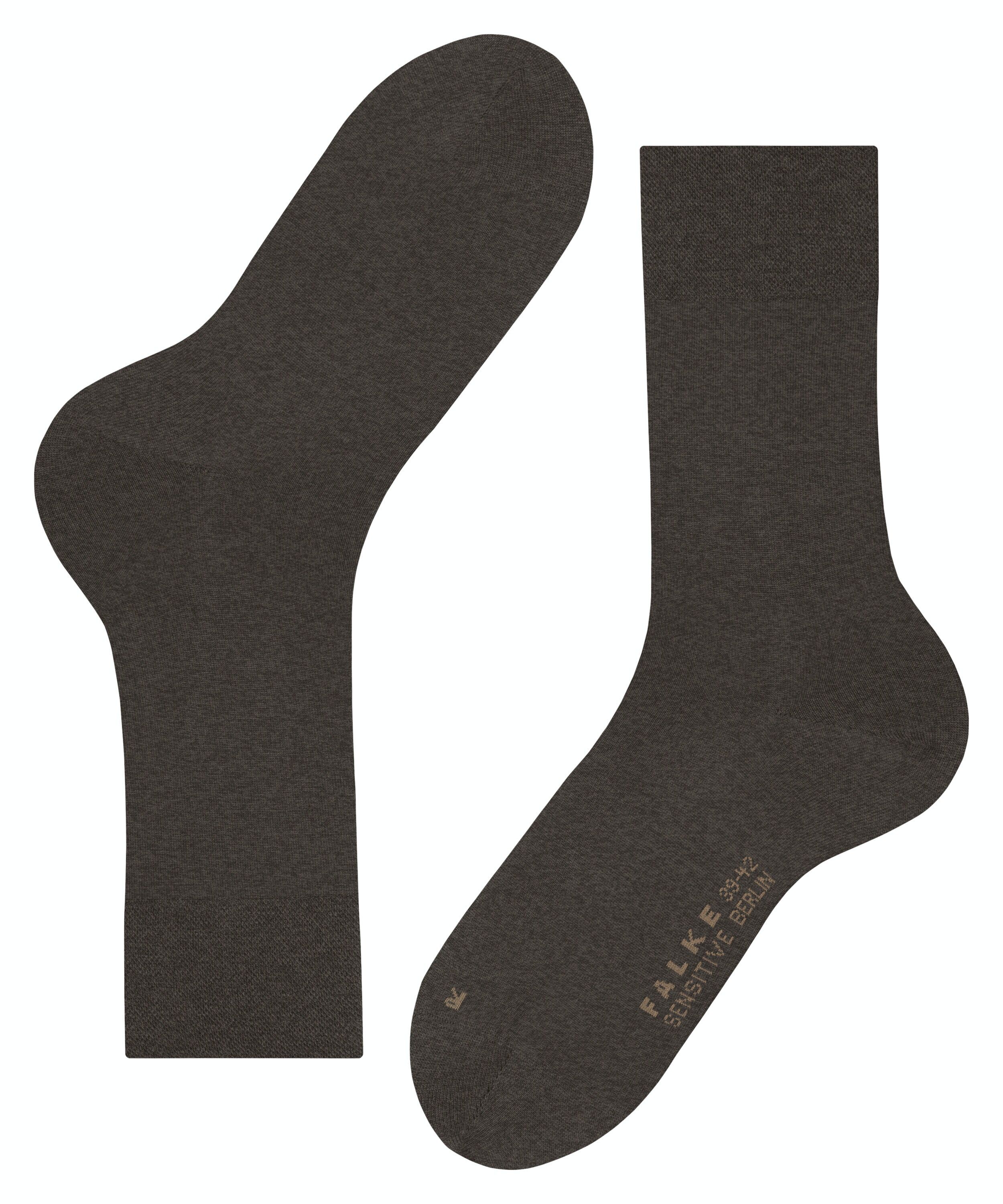 FALKE Sensitive Berlin herensokken, bruin (brown mel.)