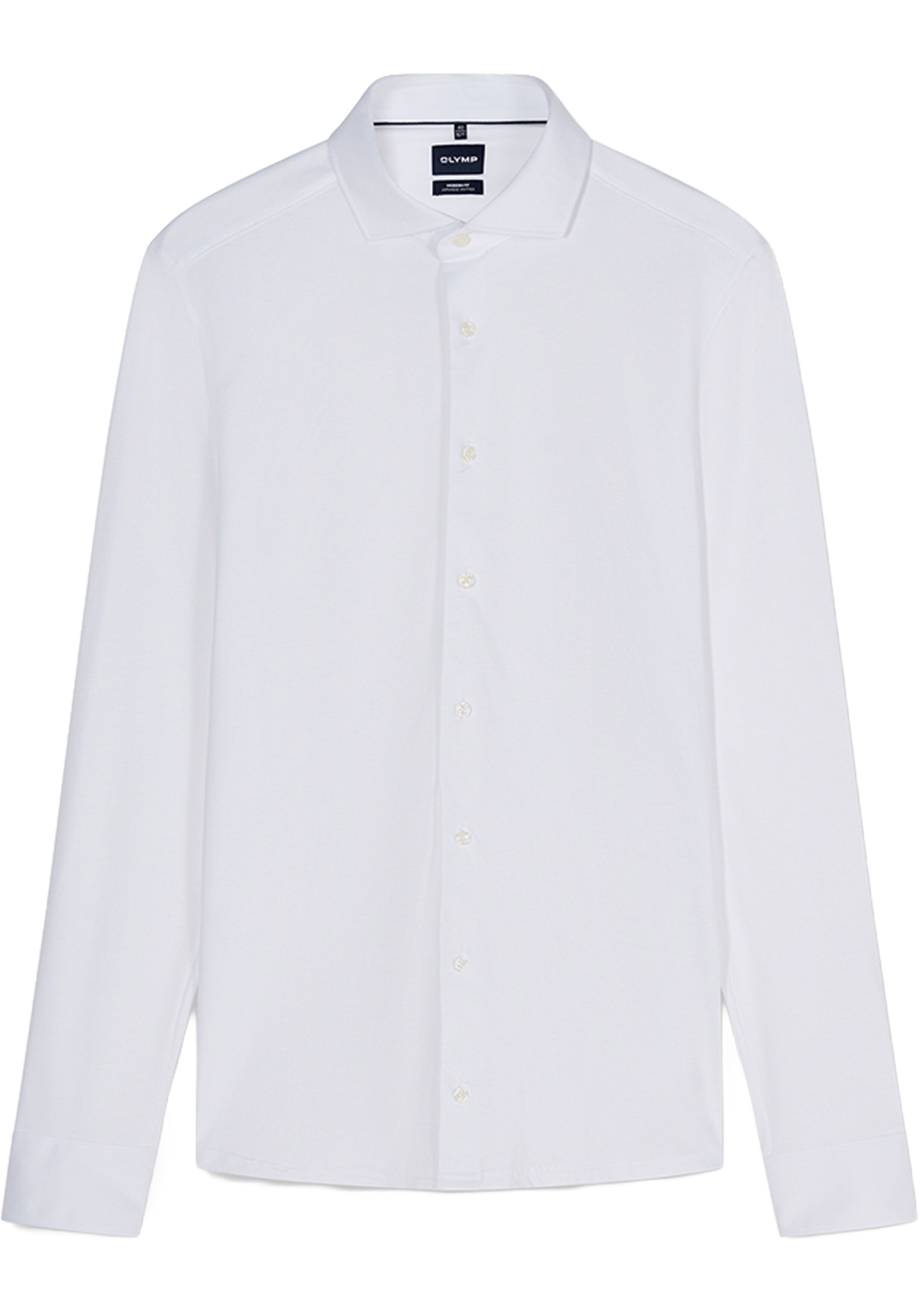 OLYMP Smart Business modern fit overhemd, tricot, wit