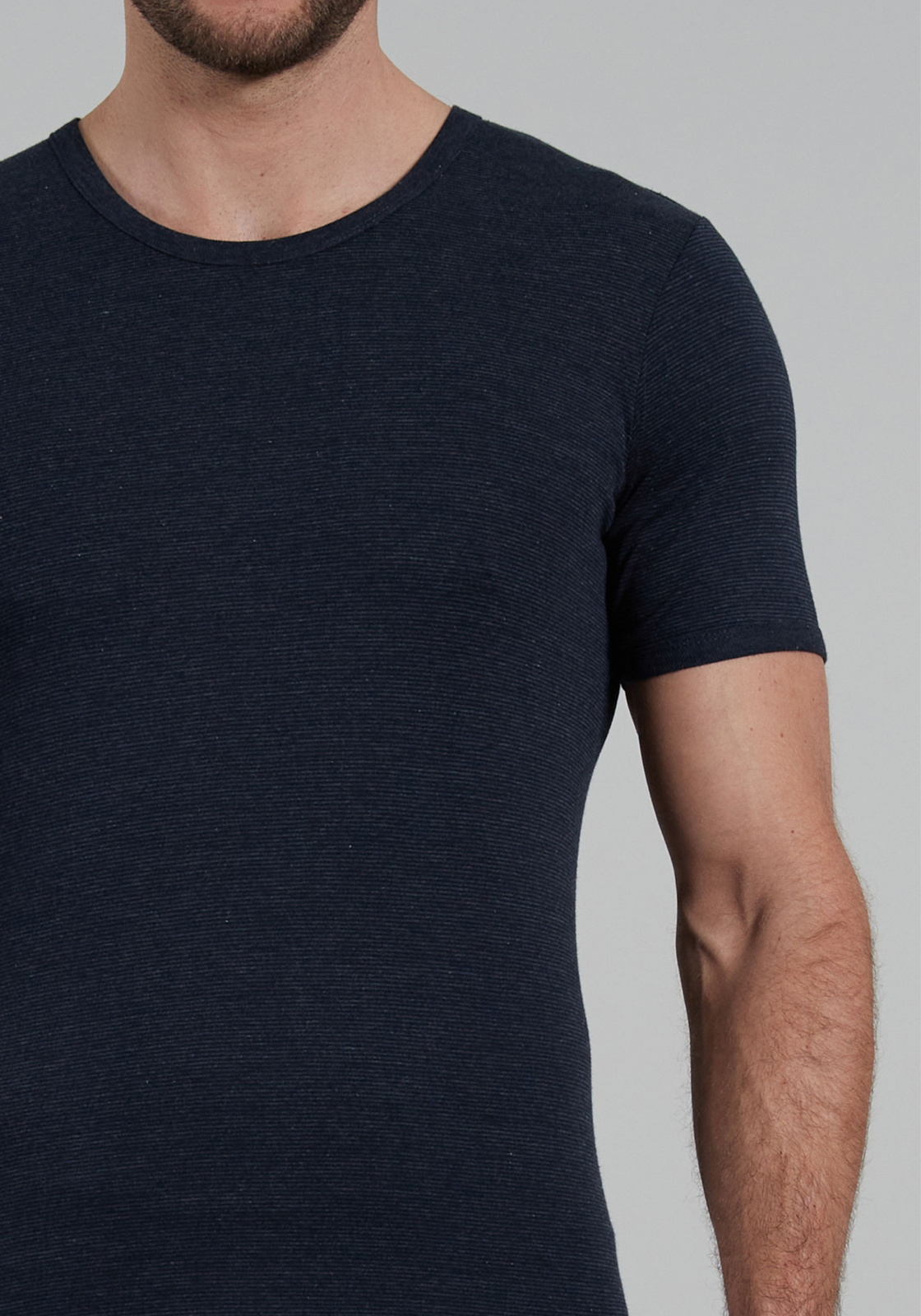 Gotzburg heren T-shirt met O-hals (1-pack), middenblauw Gotzburg heren T-shirt met O-hals (1-pack), middenblauw
