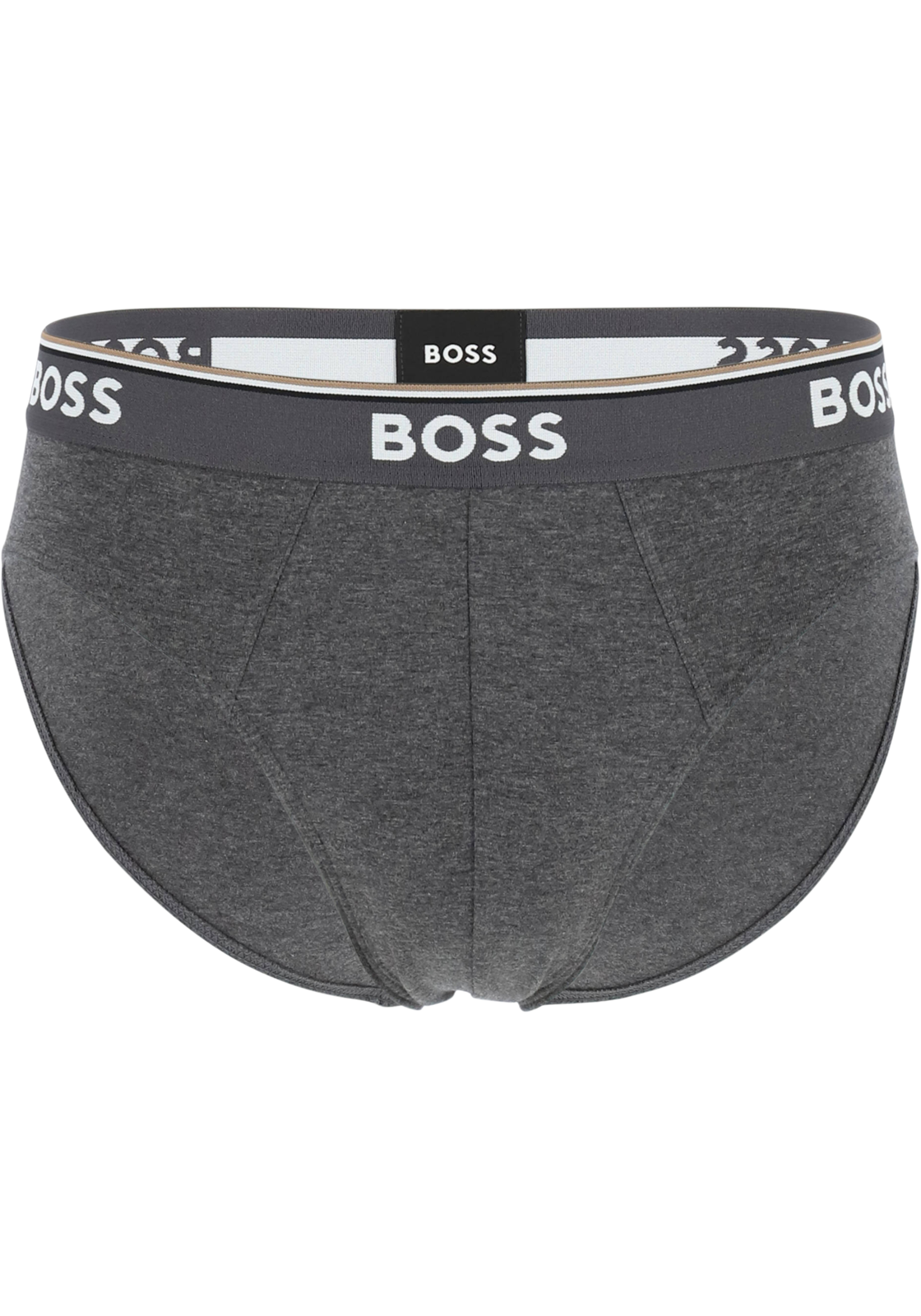 02-4063534486425_HB_Slips_3p_HR HUGO BOSS Power briefs (3-pack), heren slips, grijs, grijs, zwart