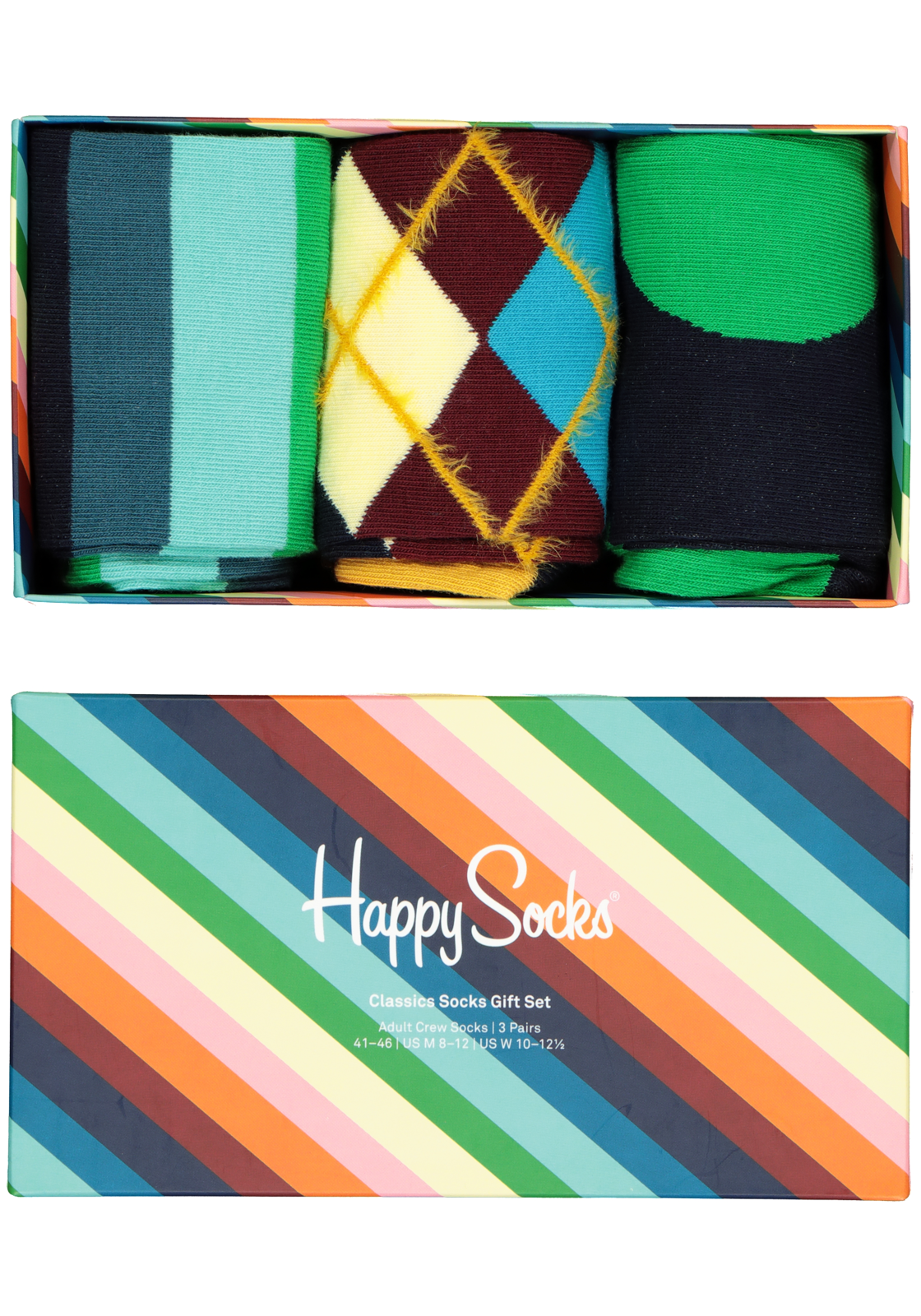 01-7333102541342_happy_socks__HR Happy Socks Classics Socks Gift Set (3-pack)