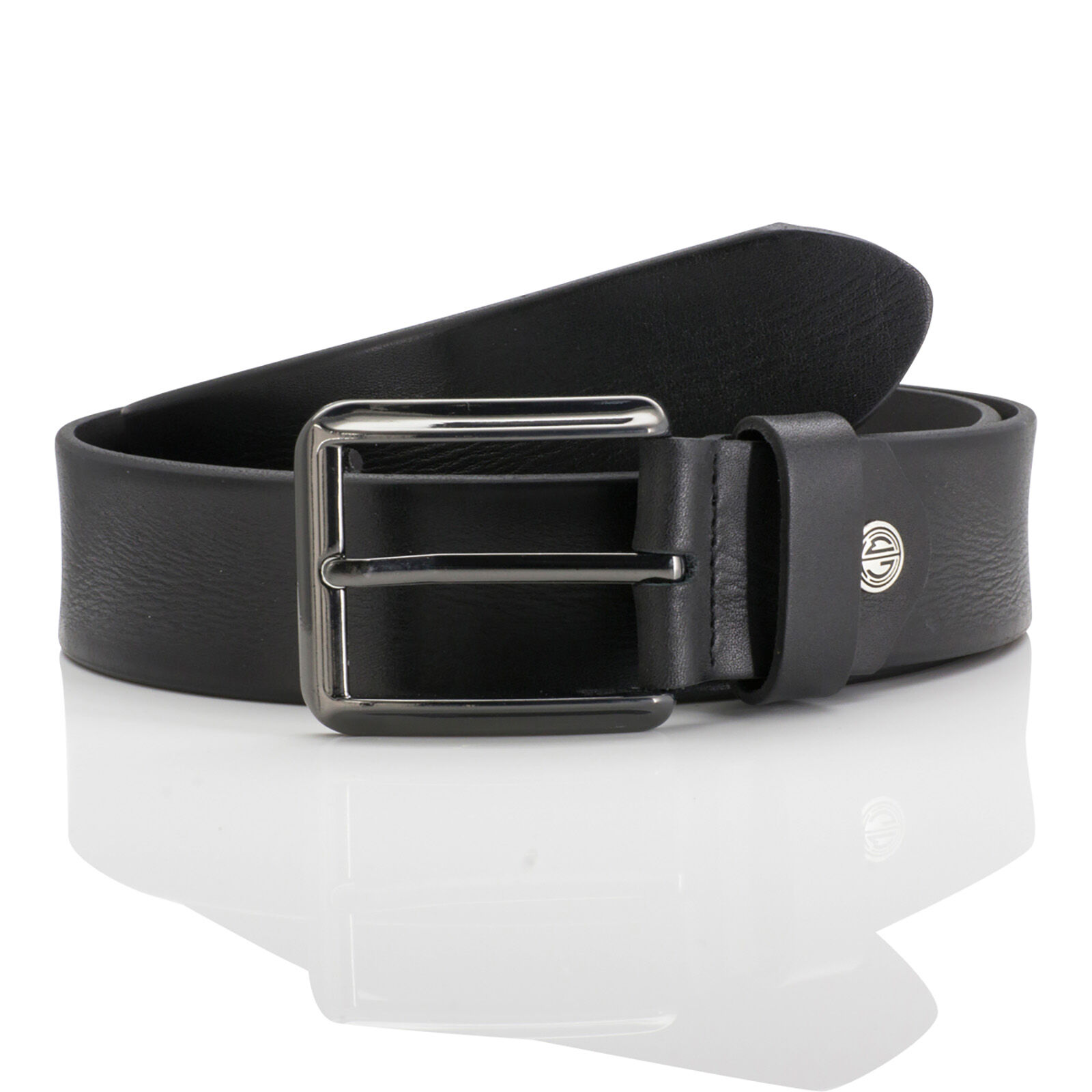 LINDENMANN leren heren riem, zwart