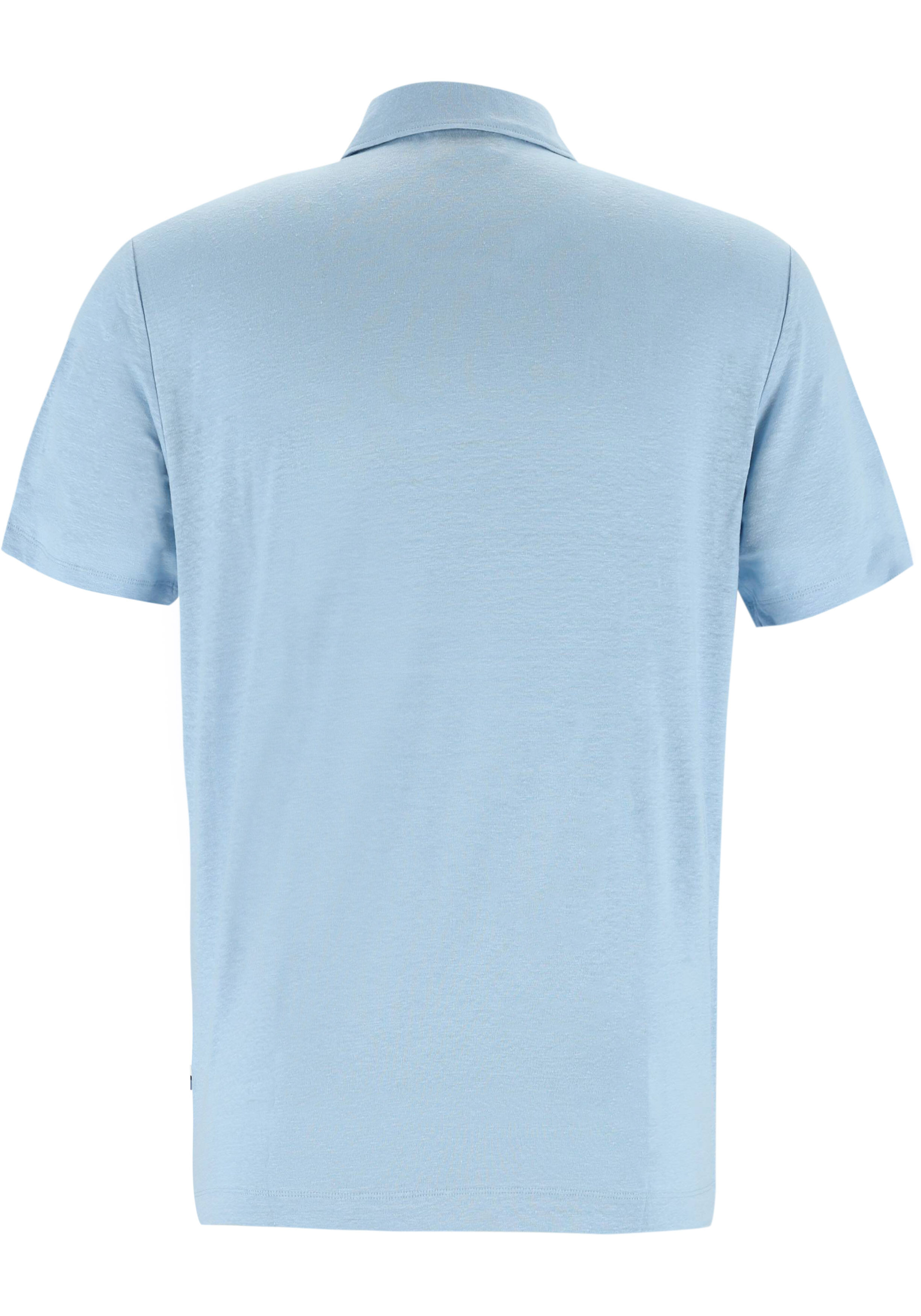 OLYMP Polo Casual, modern fit polo, lichtblauw