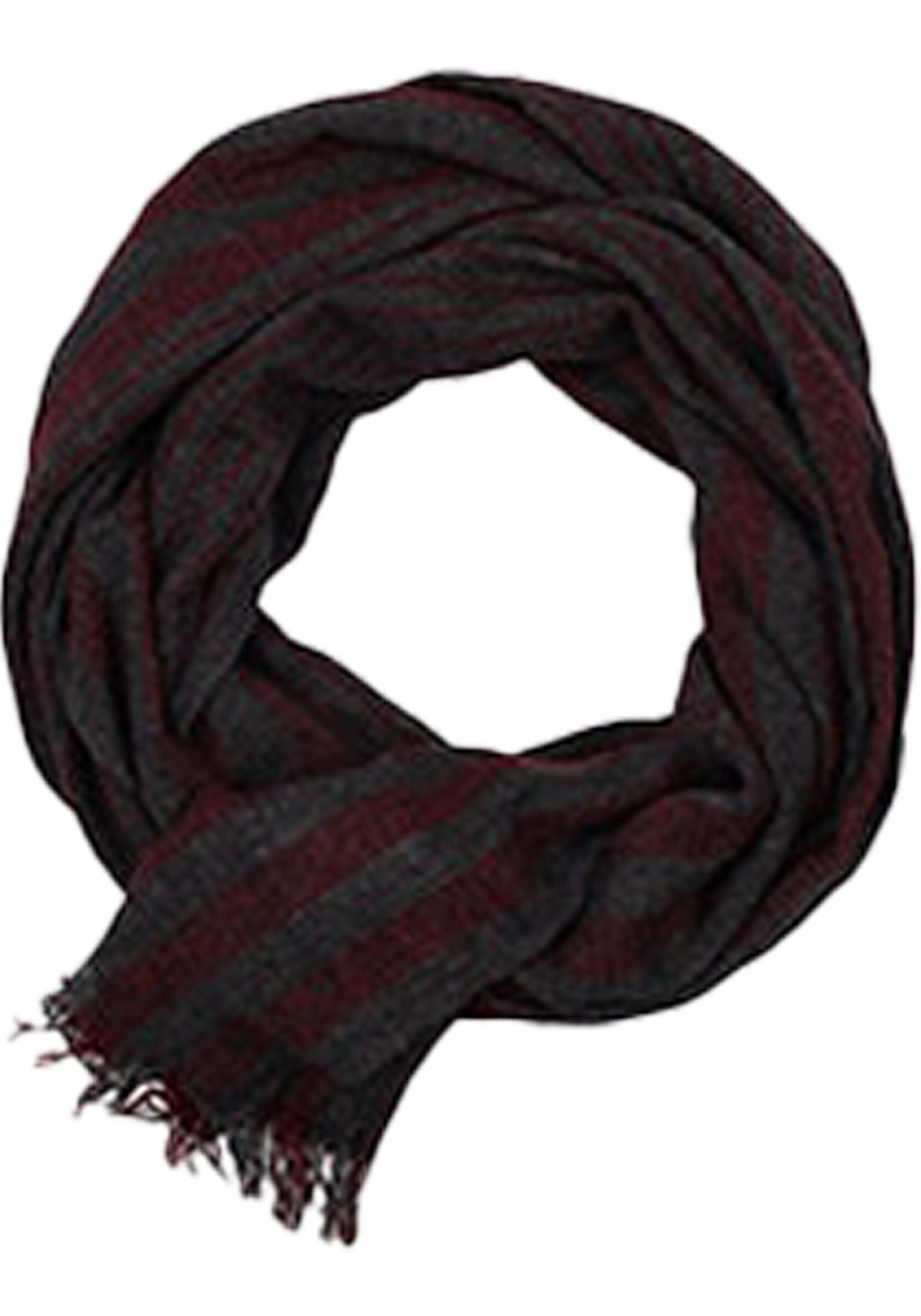 CASA MODA sjaal, oranje gestreept