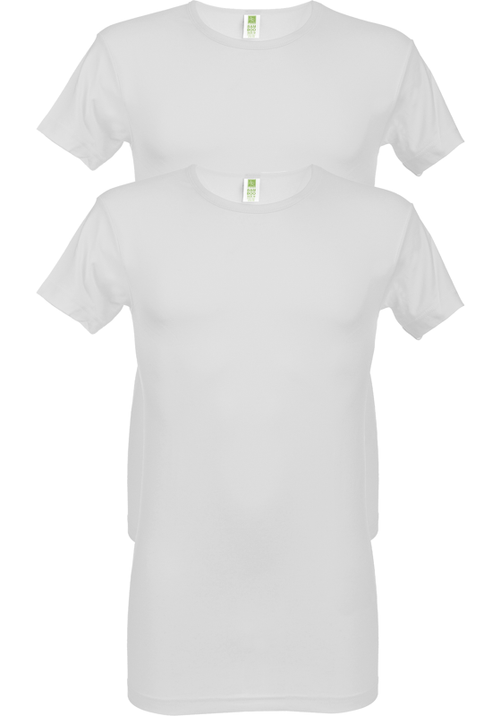 ALAN RED T-shirts Bilbao bamboo (2-pack), O-hals stretch, wit ALAN RED T-shirts Bilbao bamboo (2-pack), O-hals stretch, wit