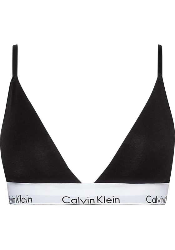 Calvin Klein dames Modern Cotton lightly lined triangle bra, triangel BH, zwart Calvin Klein dames Modern Cotton lightly lined triangle bra, triangel BH, zwart