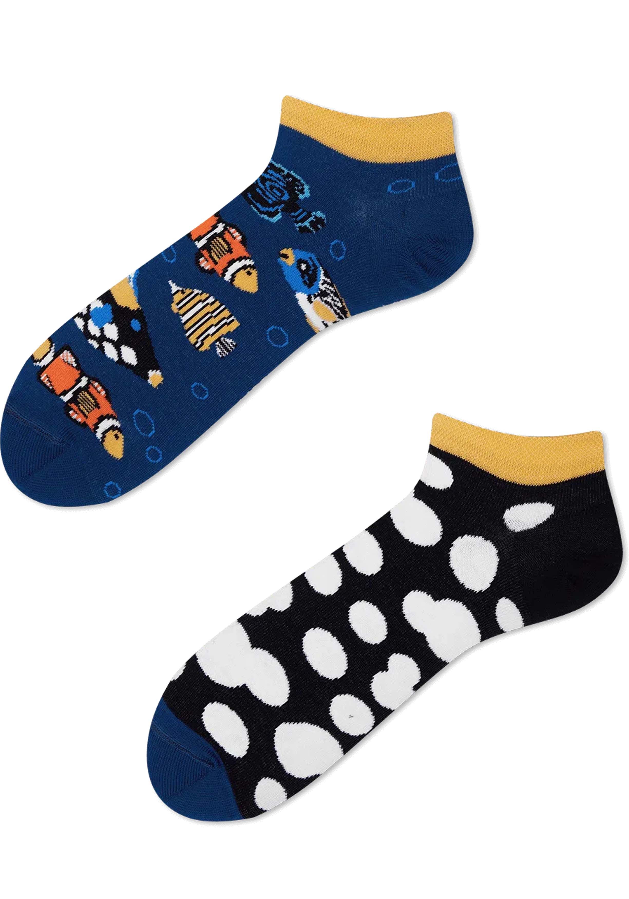 Many Mornings unisex enkelsokken, Tropical Fish Low