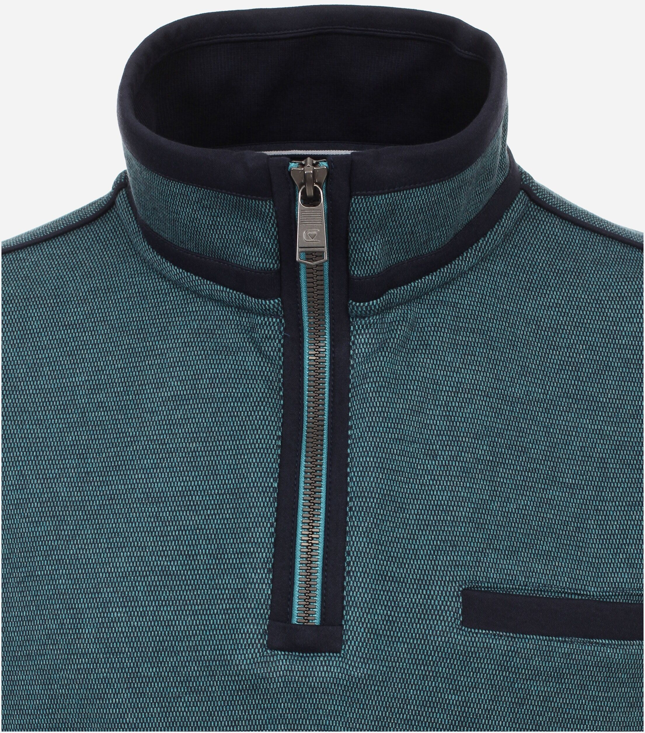 CASA MODA comfort fit schipperstrui, turquoise melange