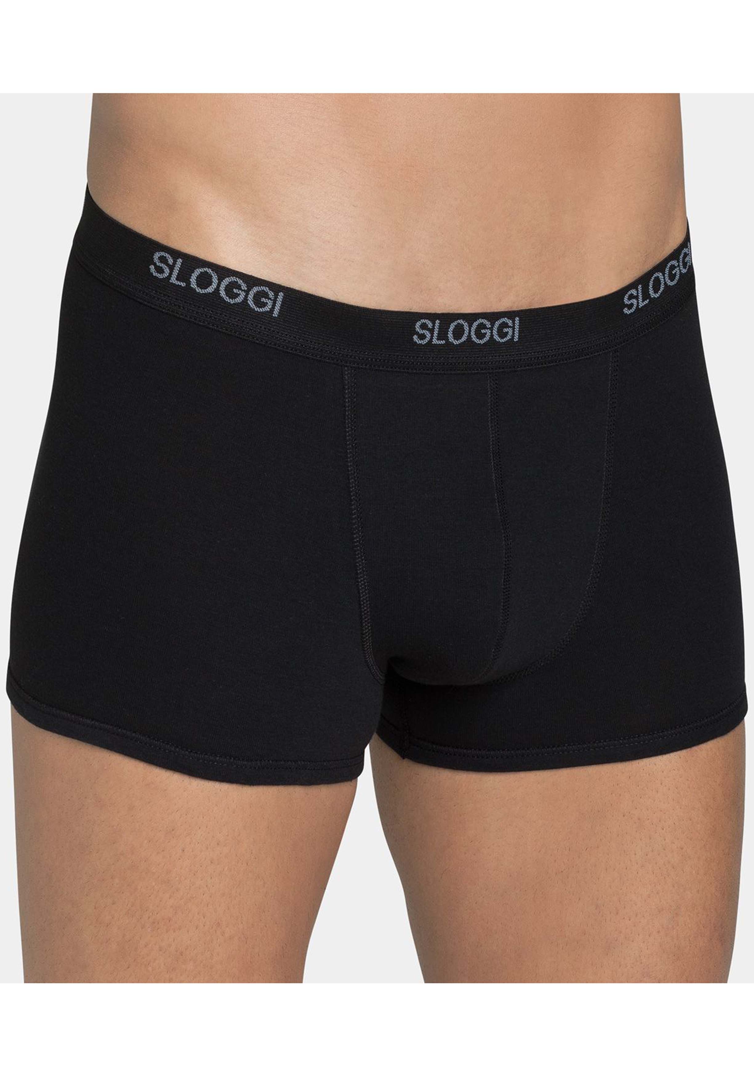 Sloggi Men Basic Short, heren boxers (2-pack), zwart