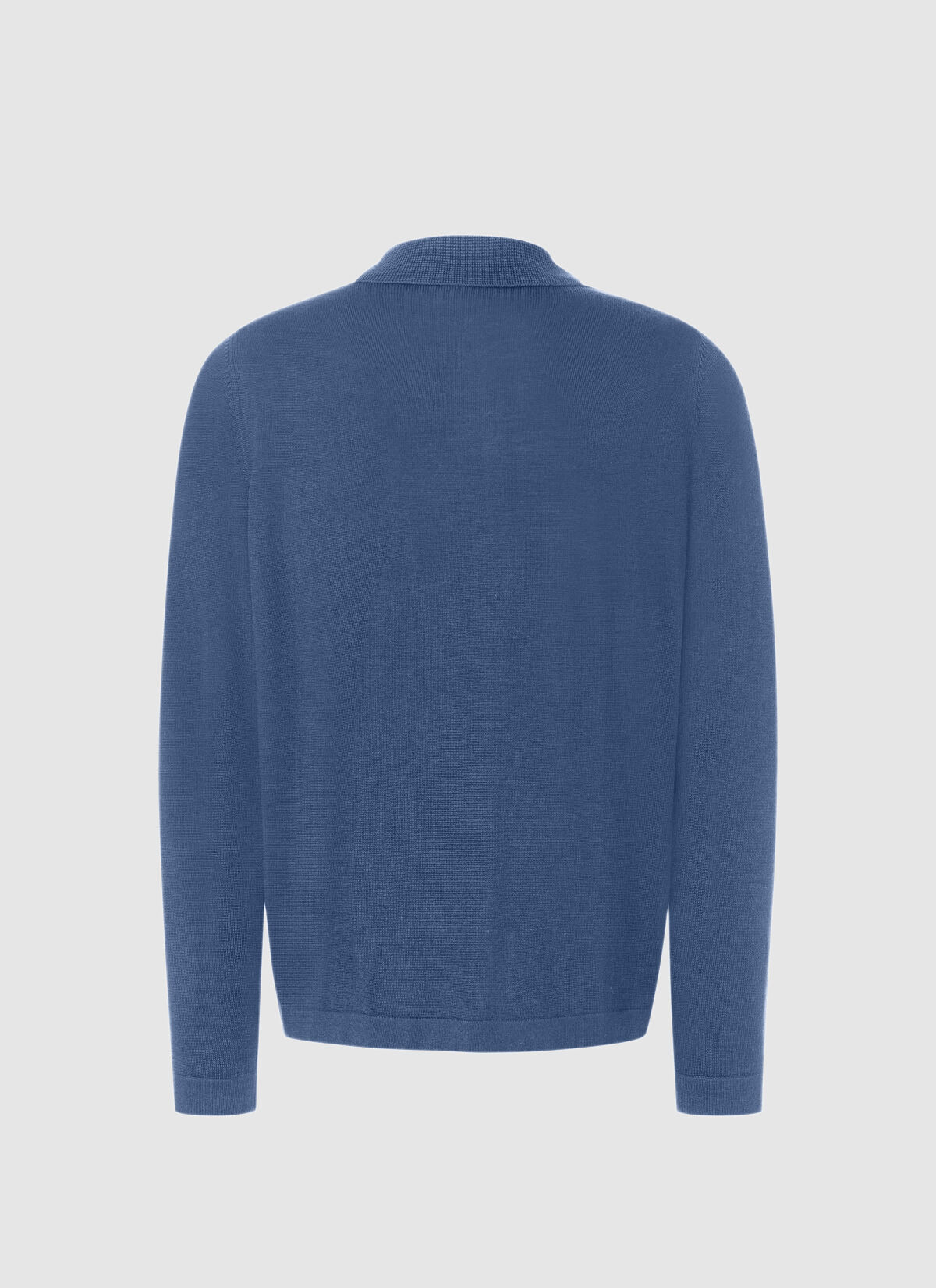 MAERZ Regular Fit heren vest met rits wol, middenblauw
