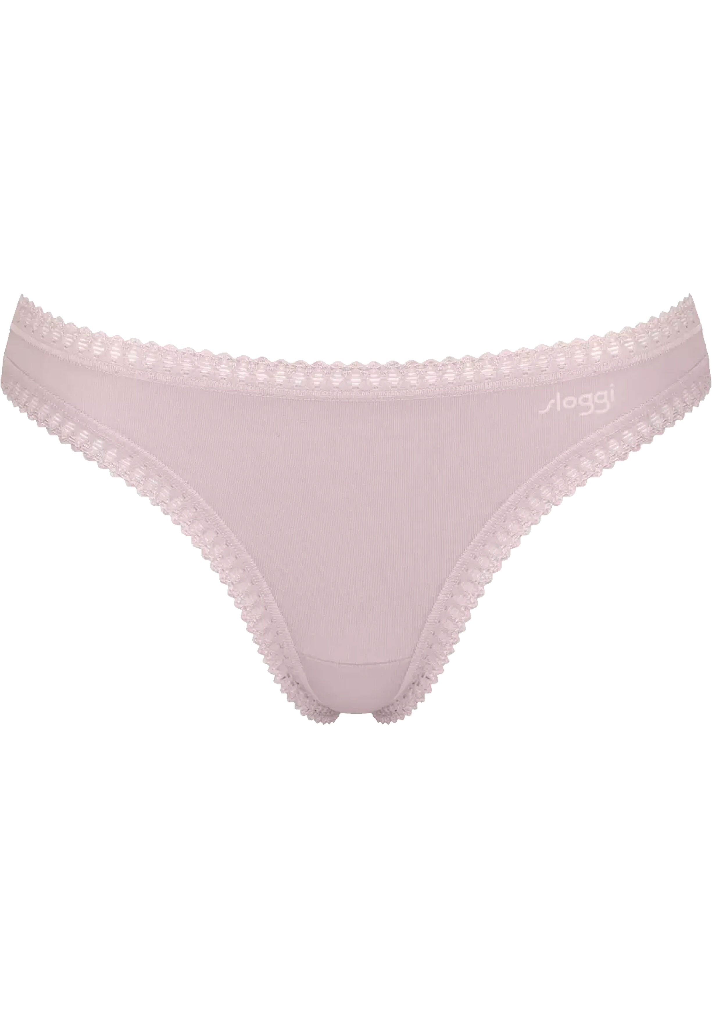 Sloggi Women GO Crush String (3-pack), dames string, lichtroze, mauve, print