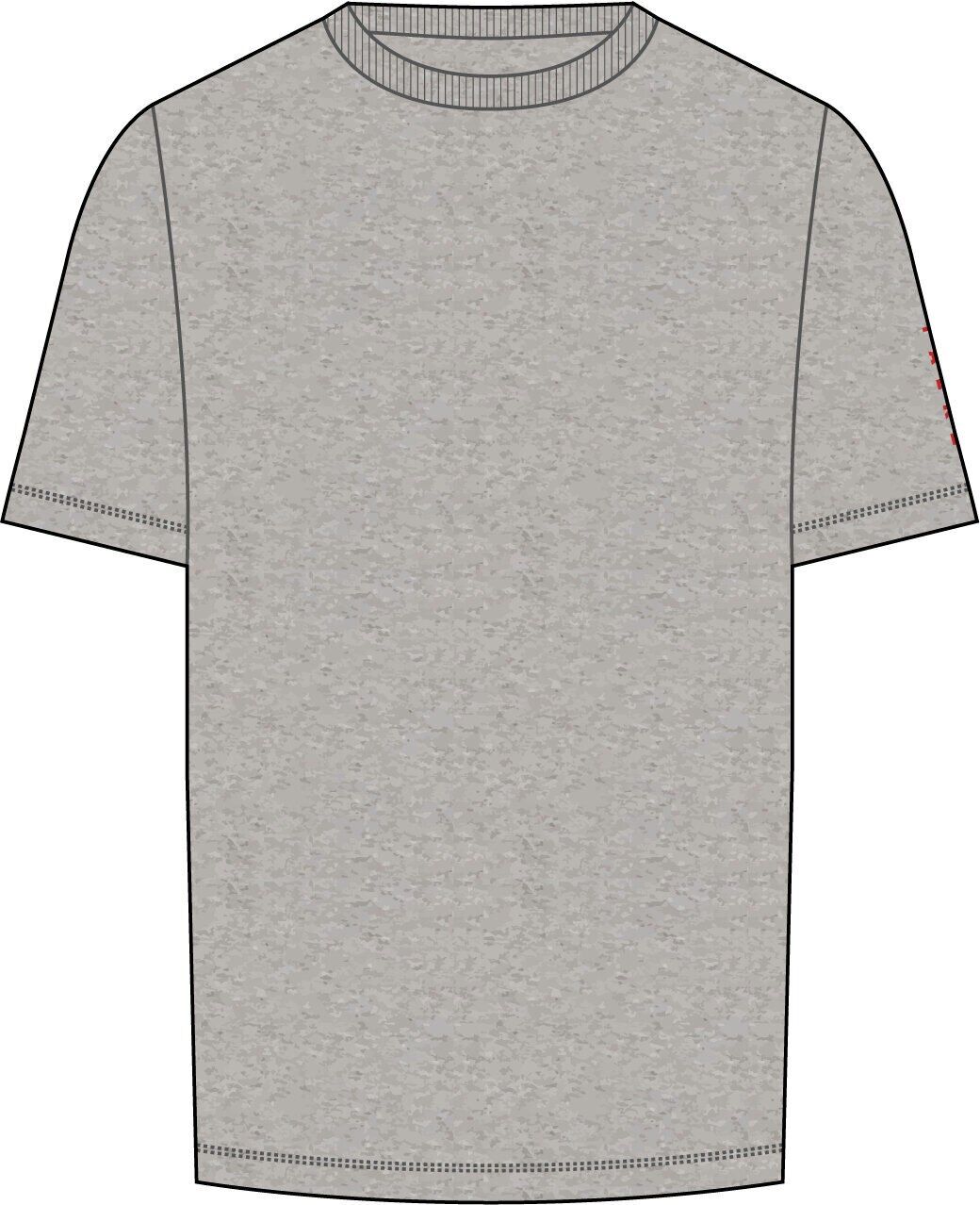 FALKE running heren training T-shirt, grijs (grey-heather)