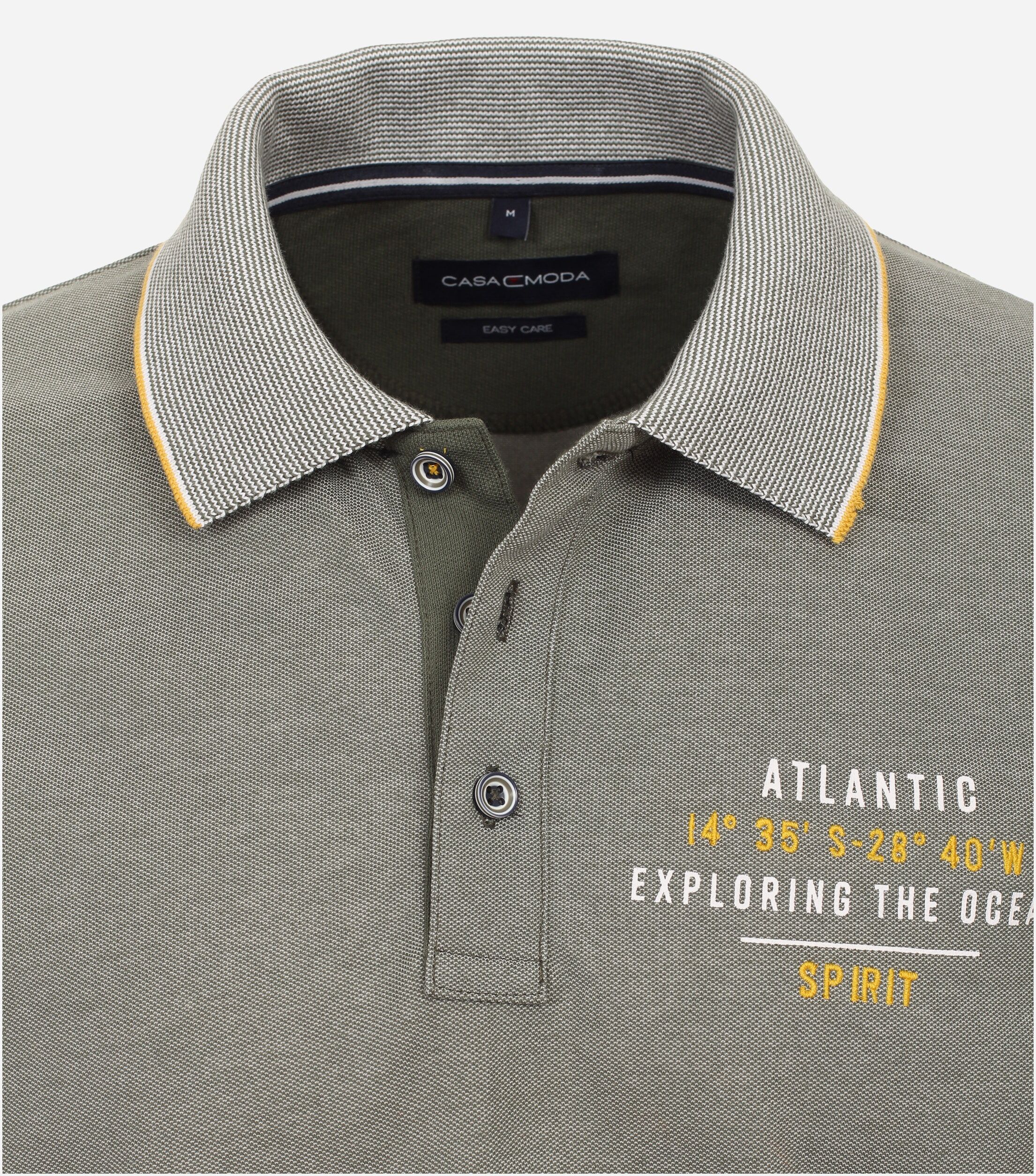 CASA MODA comfort fit heren polo, groen