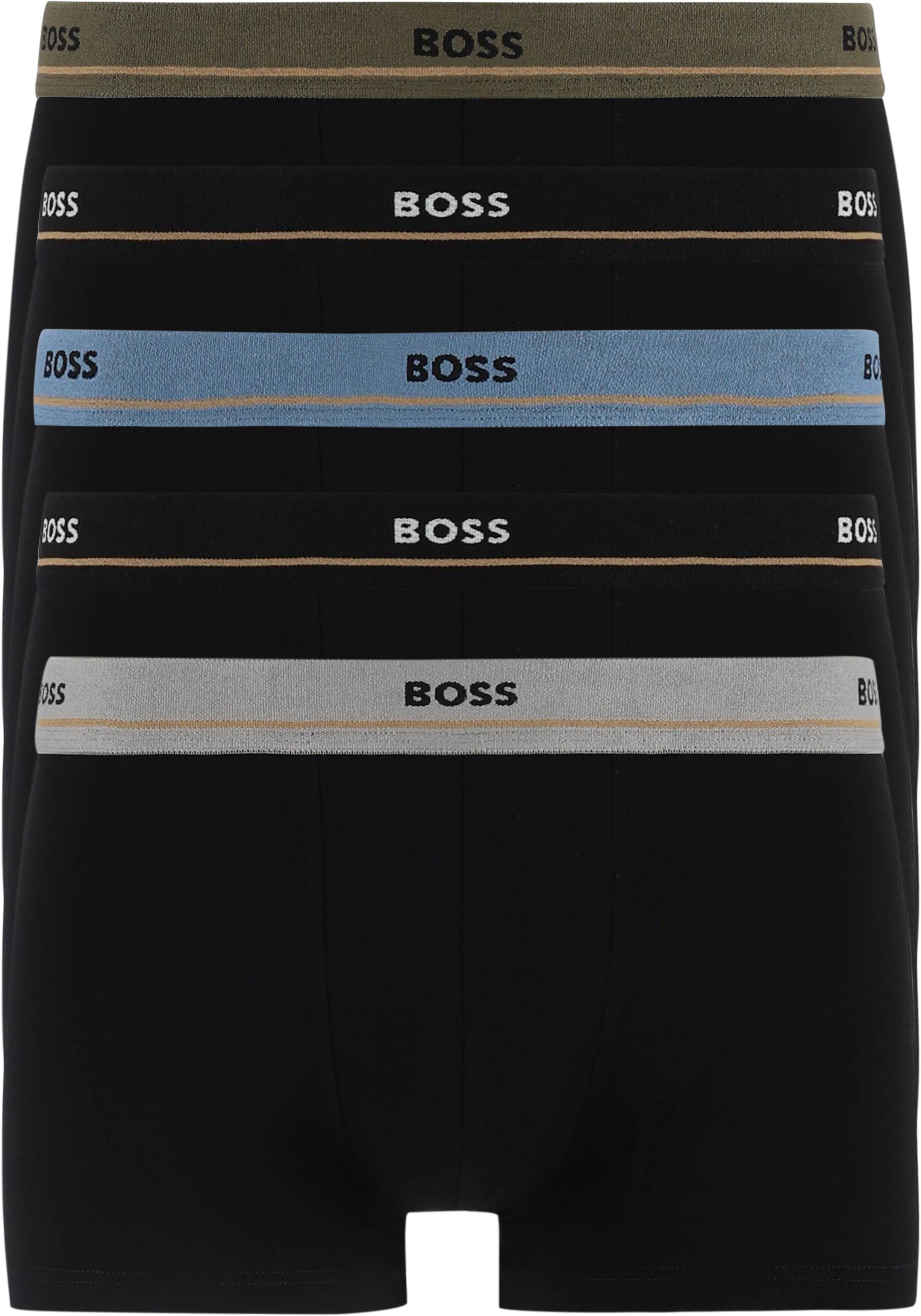 HUGO BOSS Essential trunks (5-pack), heren boxers kort, zwart